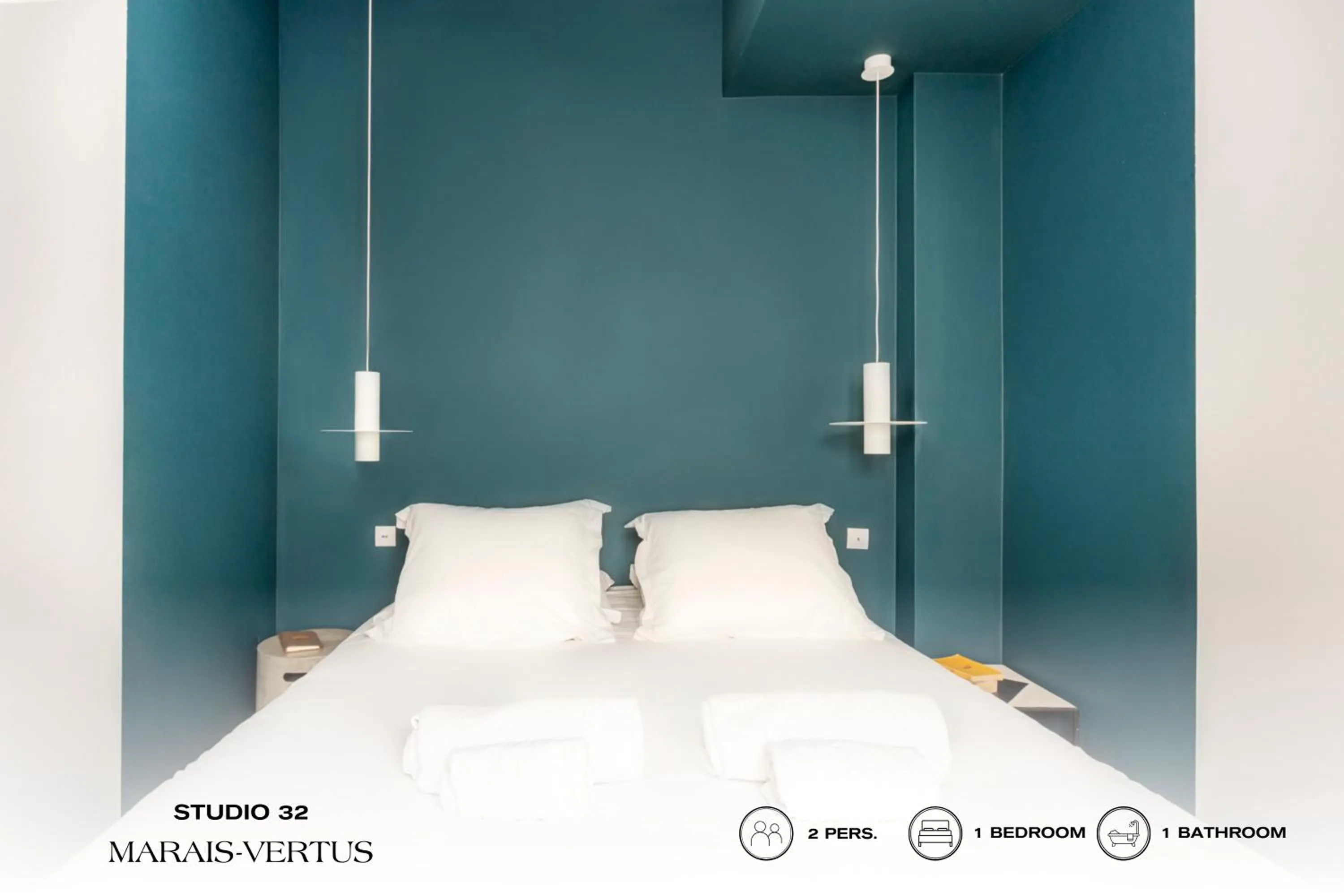 Bedroom, Bed in Beauquartier - Marais Vertus