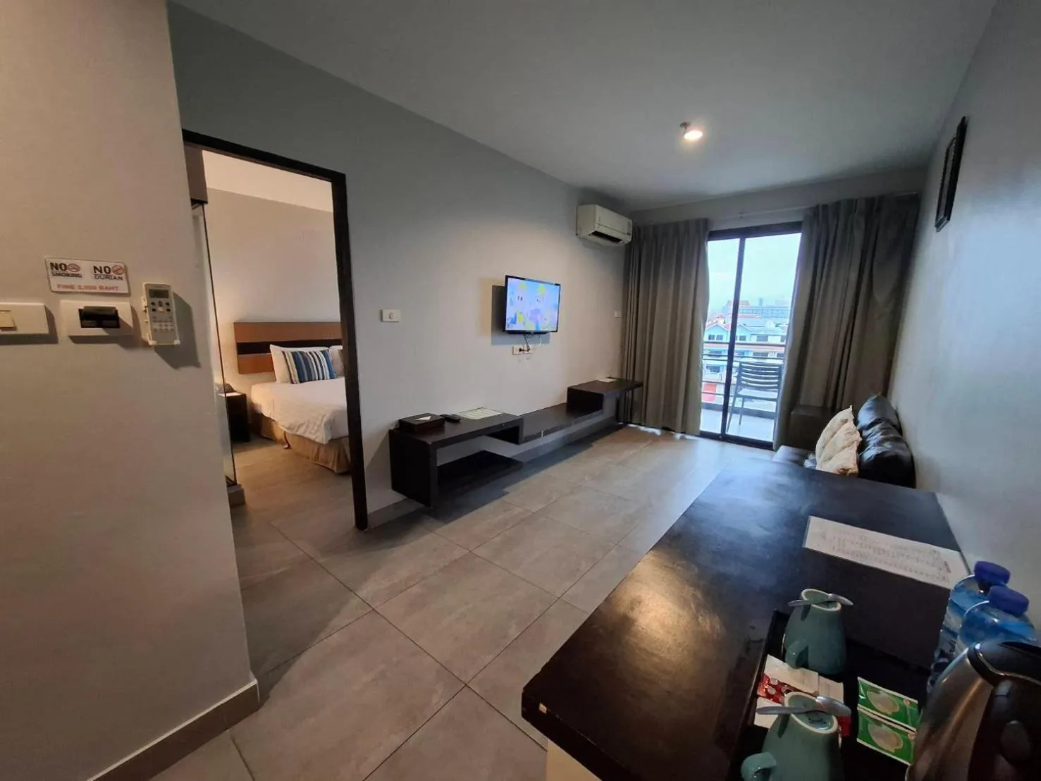 Bed in Vogue Pattaya Hotel