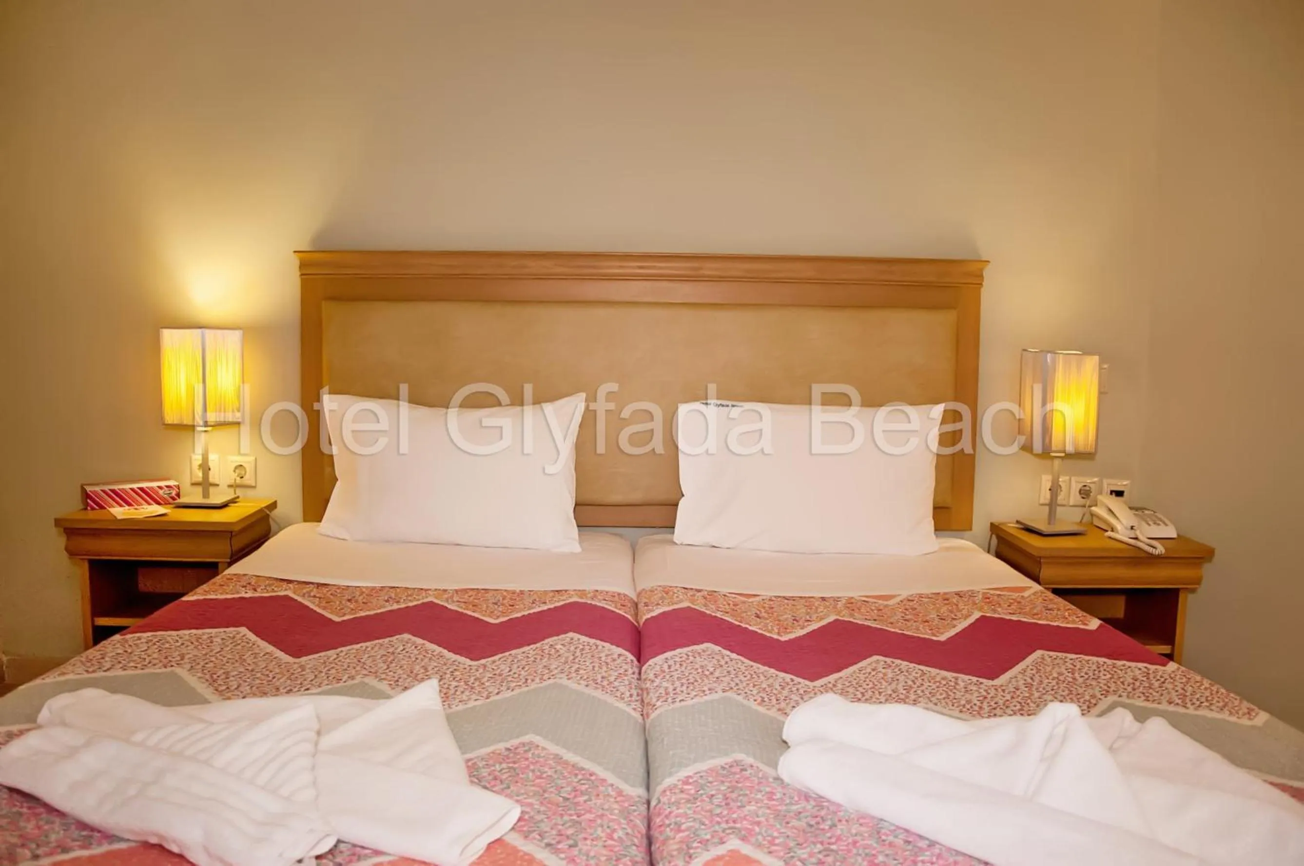 Bed in Glyfada Beach Hotel