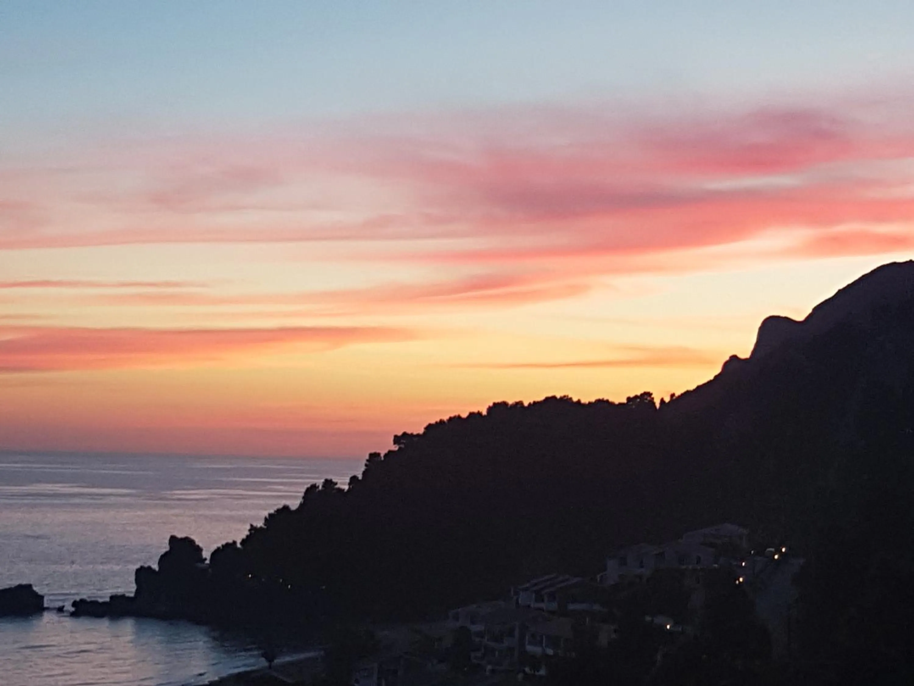 Sunset in Glyfada Beach Hotel