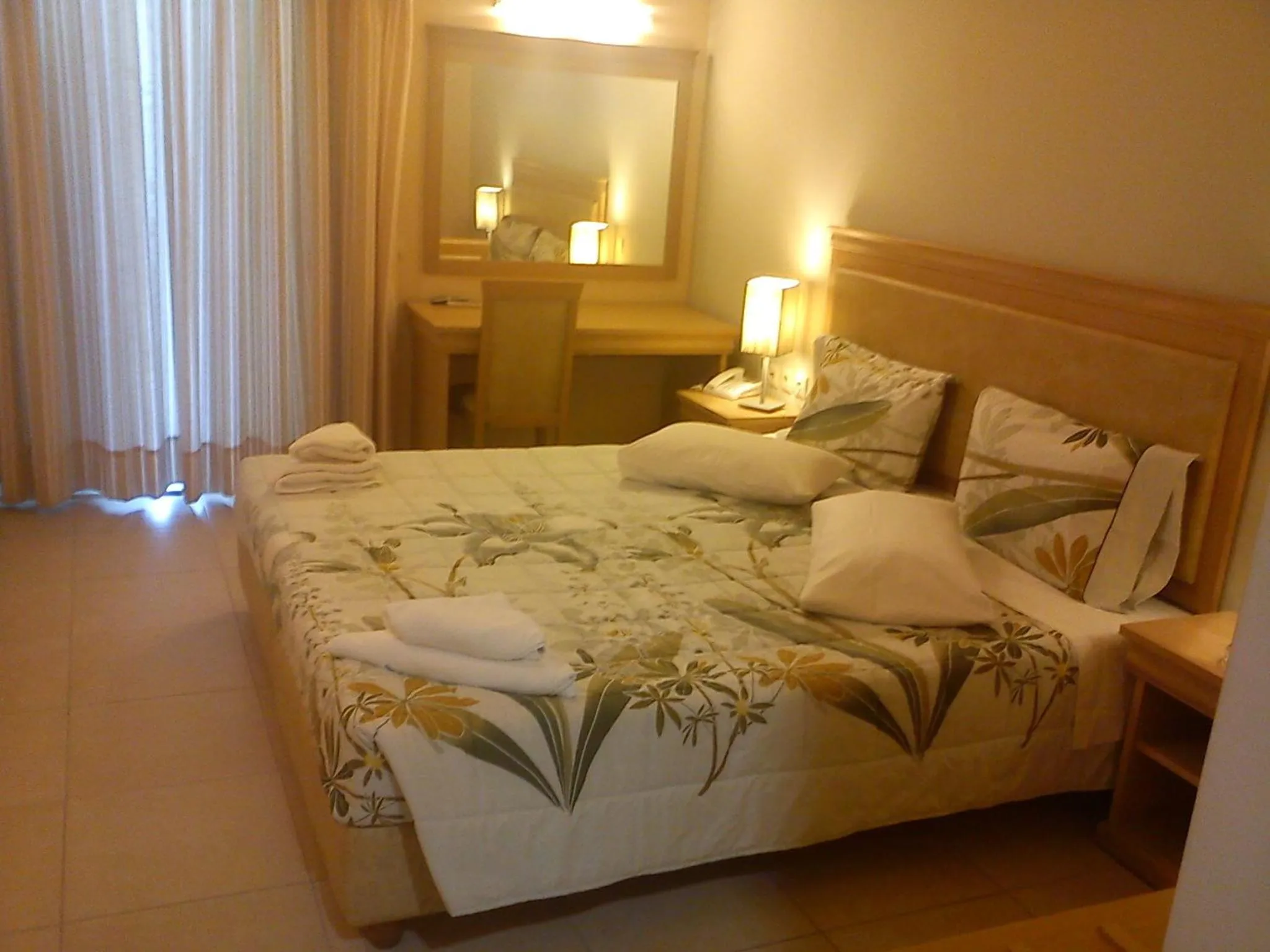 Bed in Glyfada Beach Hotel