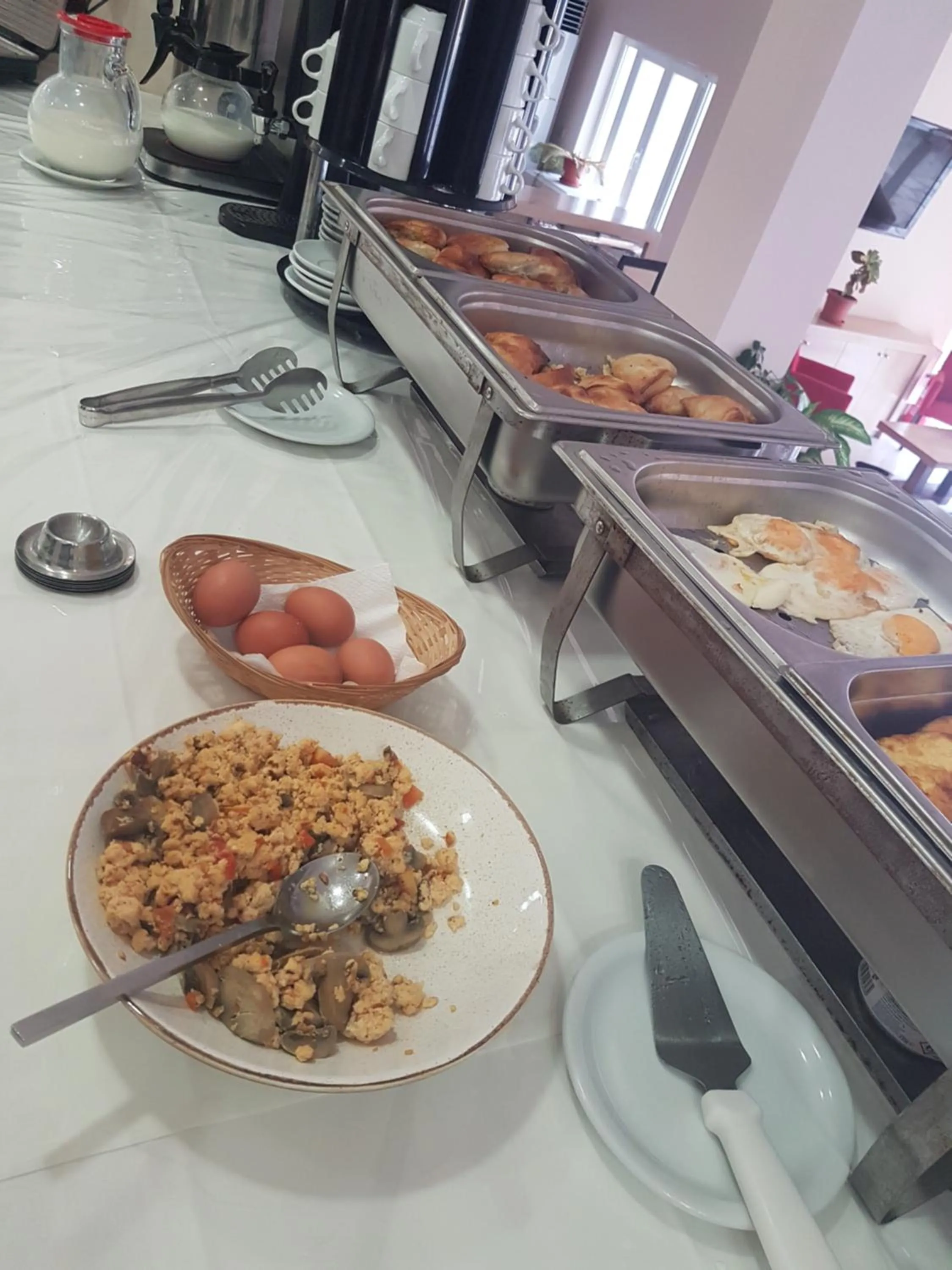 Buffet breakfast in Glyfada Beach Hotel