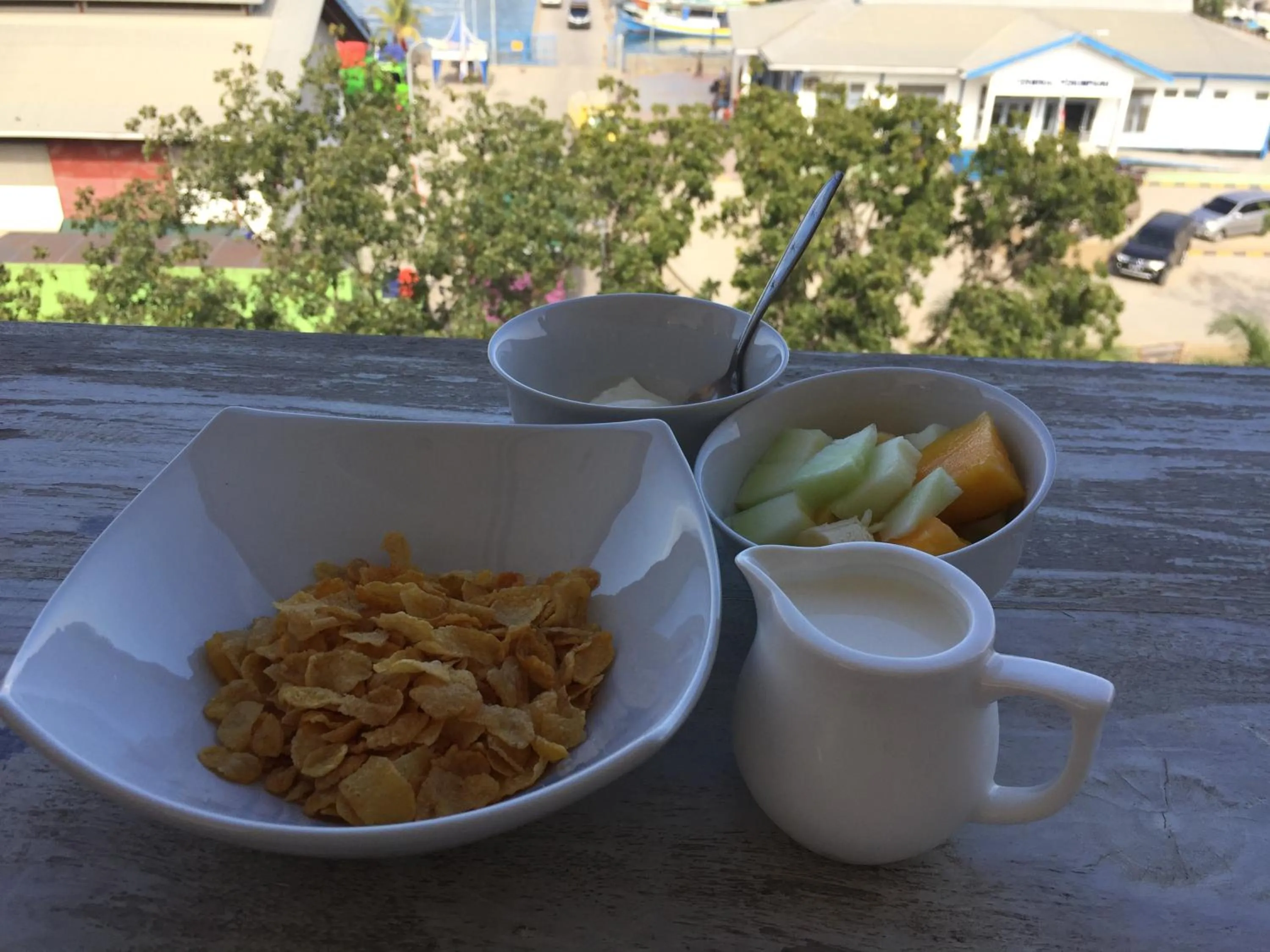 Breakfast in Blue Ocean Hotel