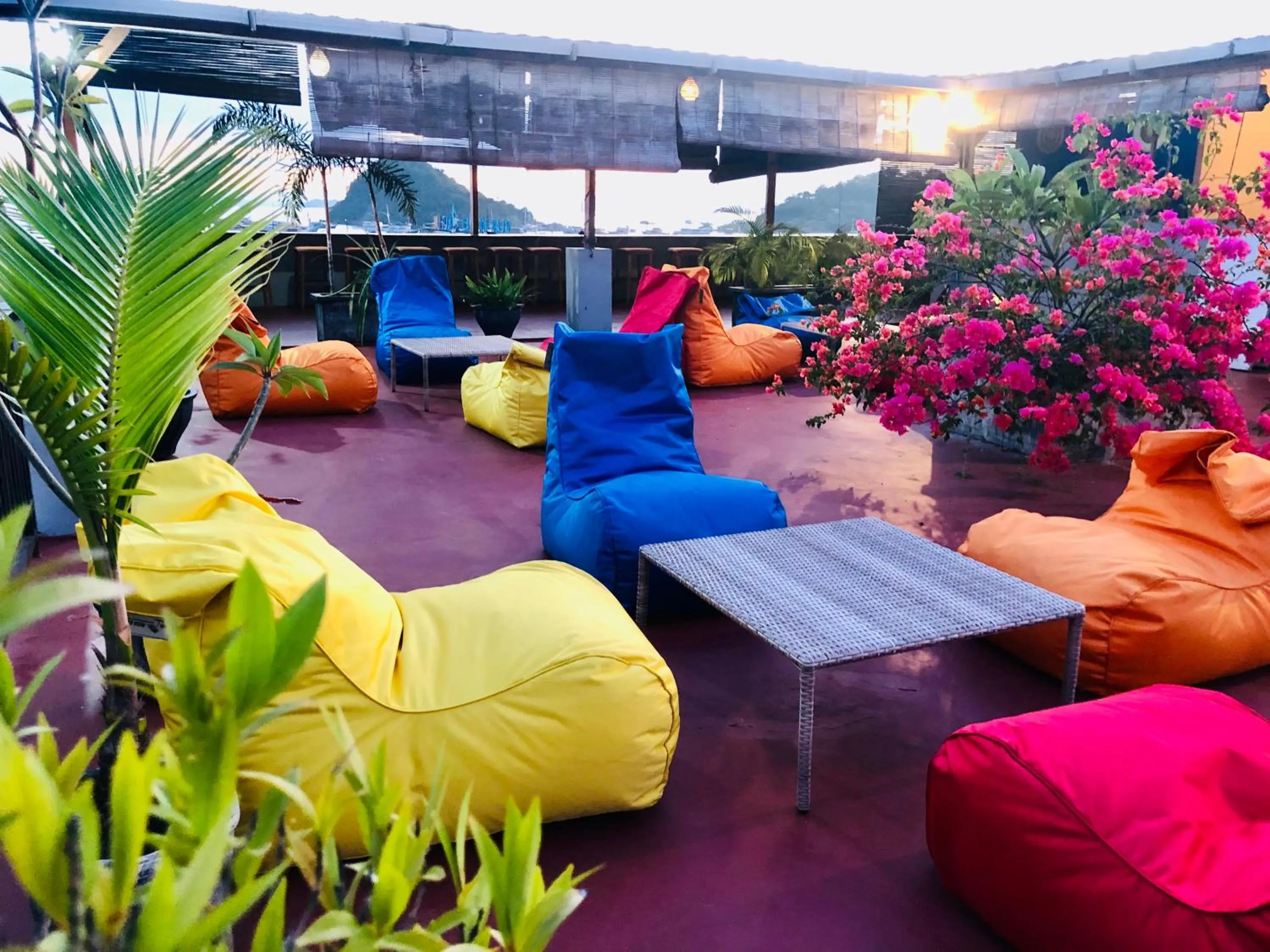 Garden view in Blue Ocean Hotel