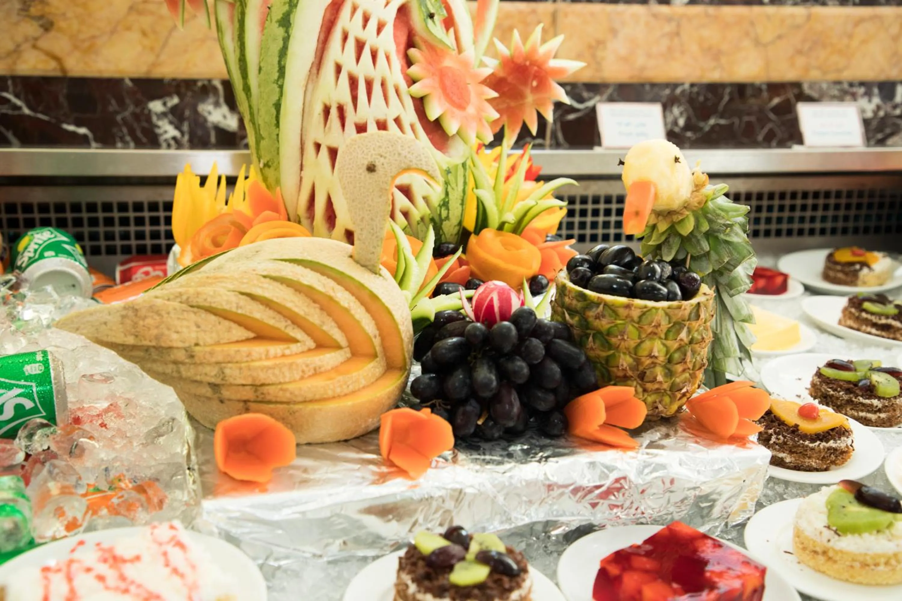 Food and drinks in Sharjah Palace Hotel