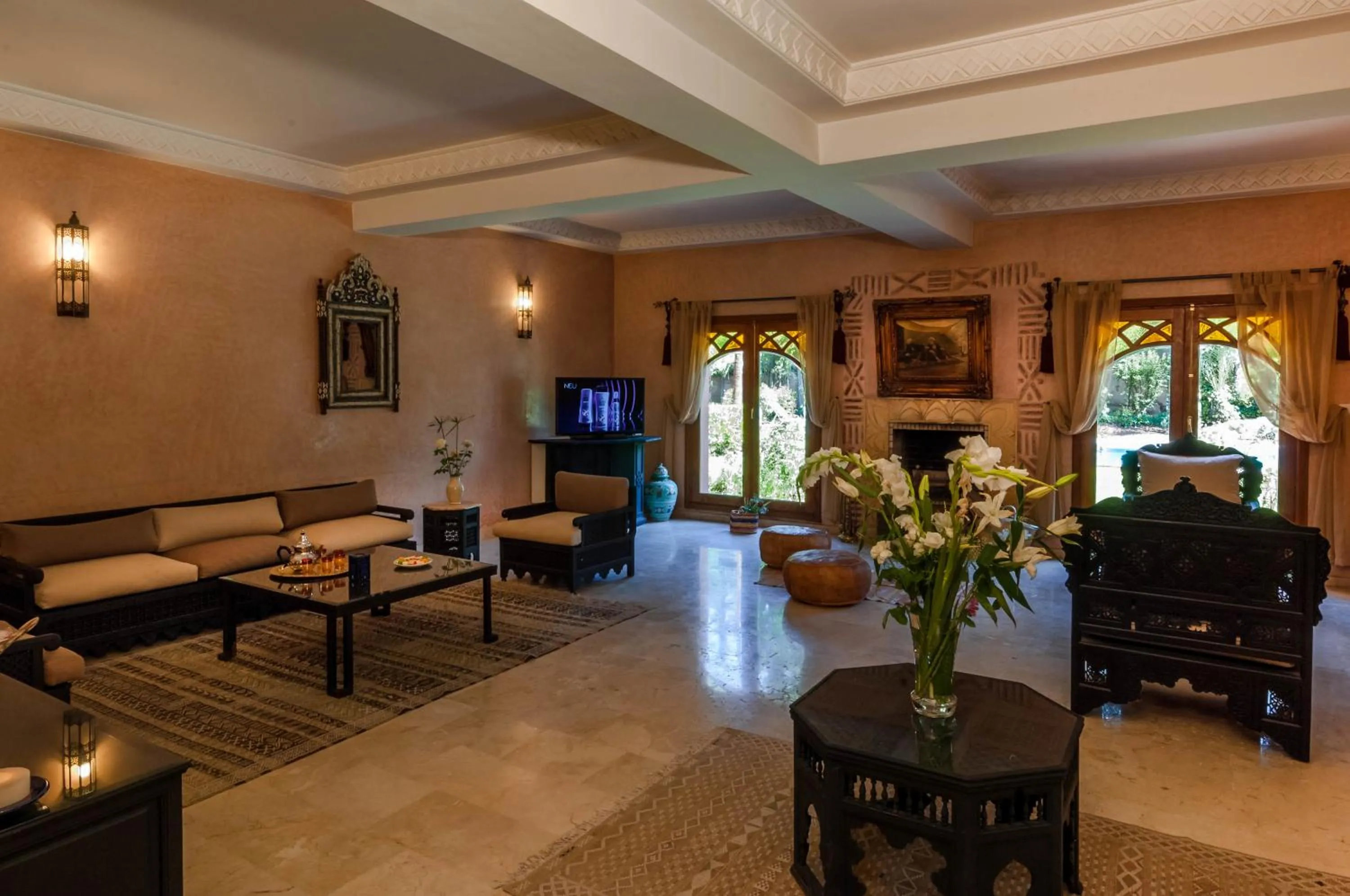 Living room in Villa Des 3 Golfs