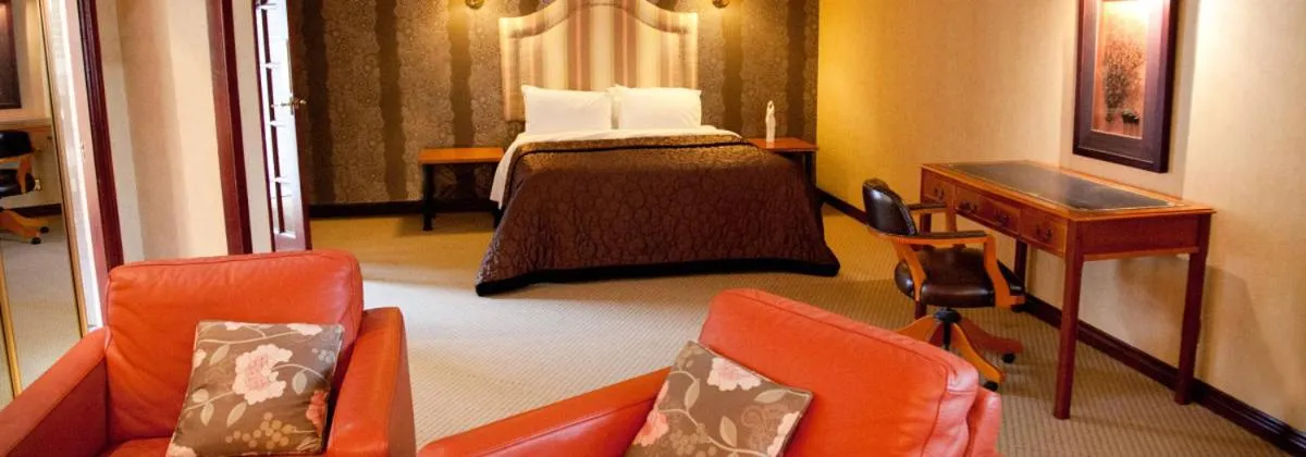 Bed in Castlecary House Hotel