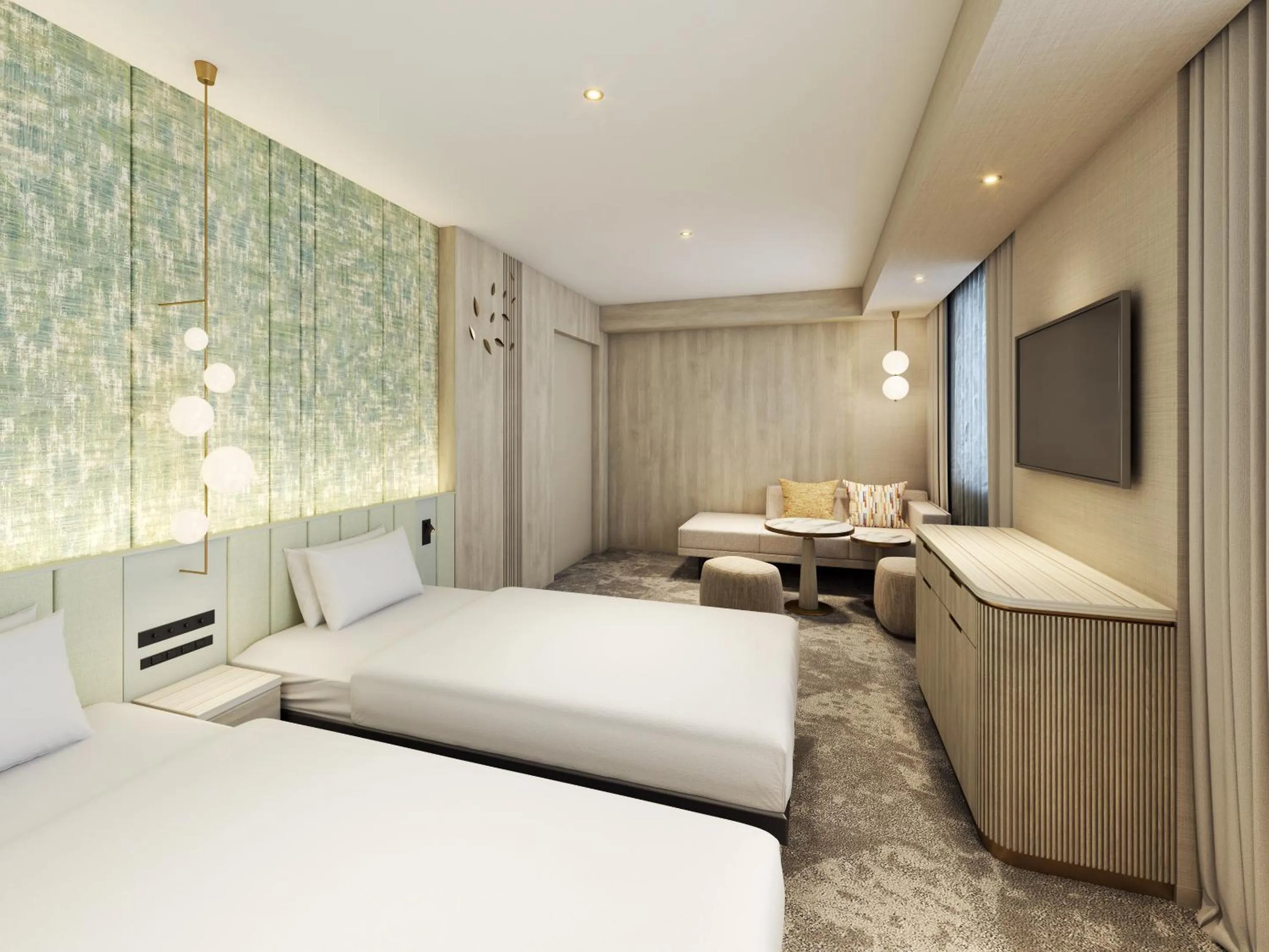 Photo of the whole room, Bed in Mitsui Garden Hotel Sendai - Reopening on June 14