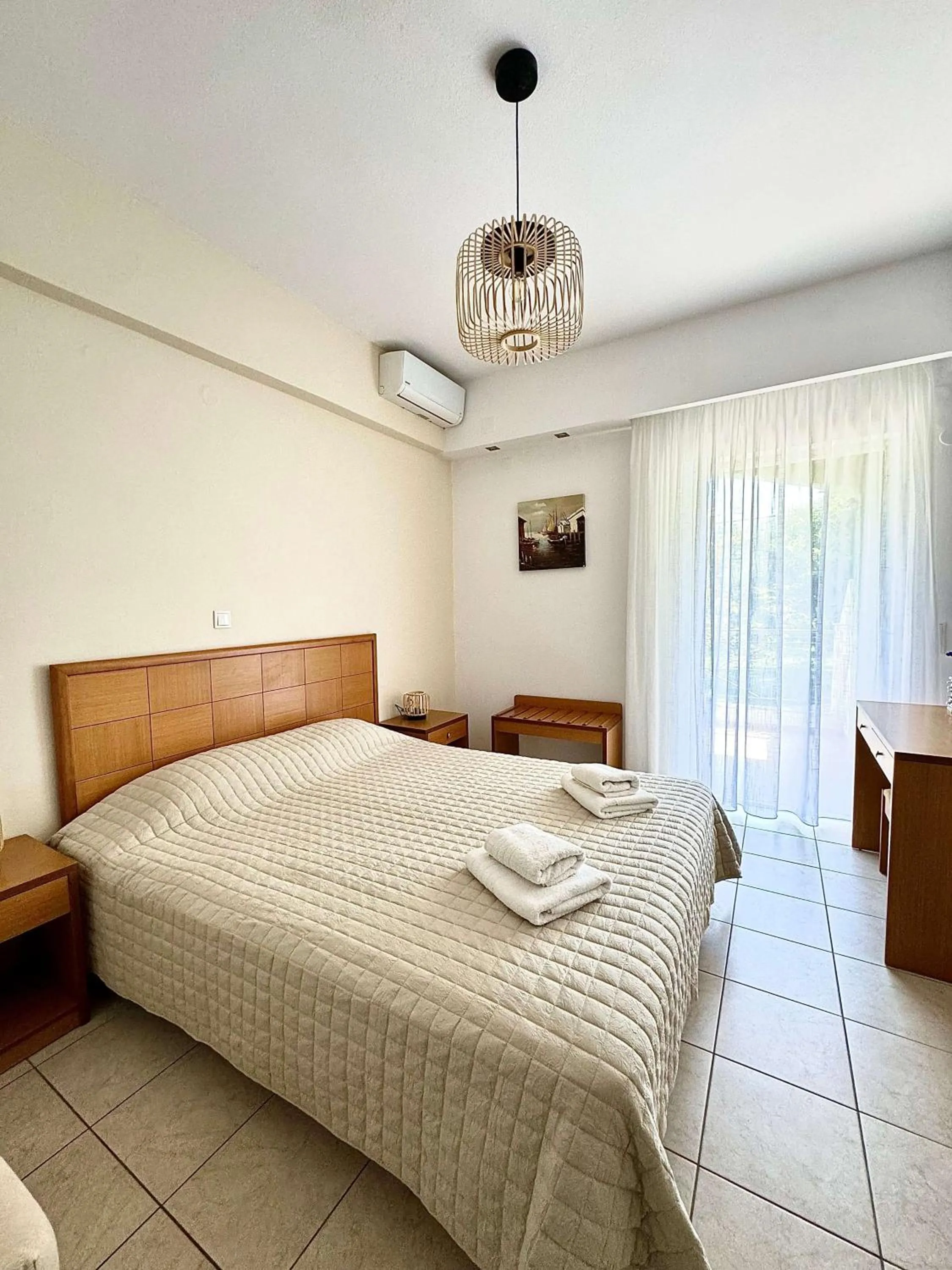 Bedroom, Bed in Manolis Apartments plakias