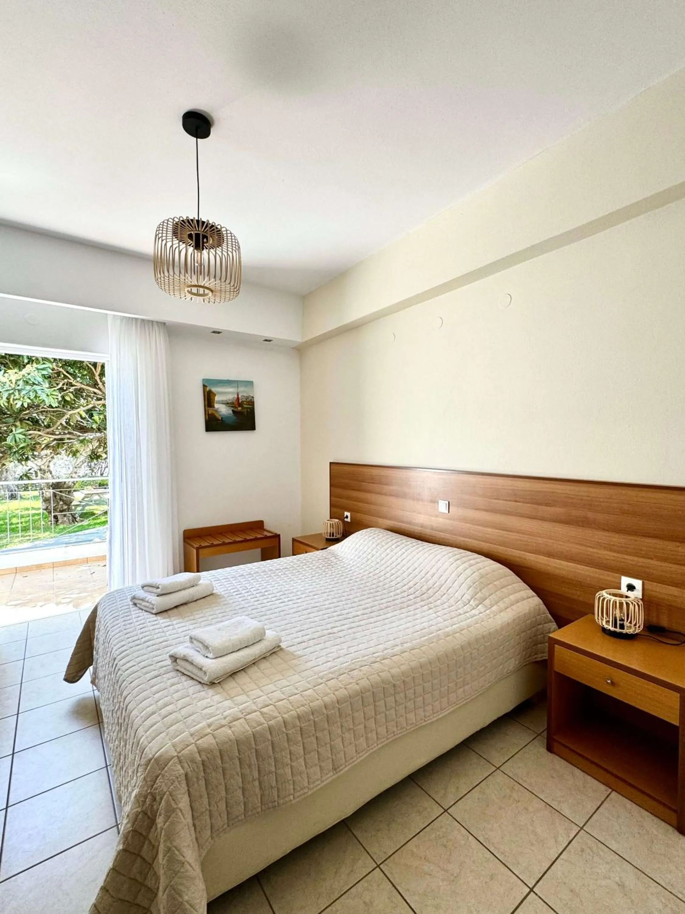 Bedroom, Bed in Manolis Apartments plakias