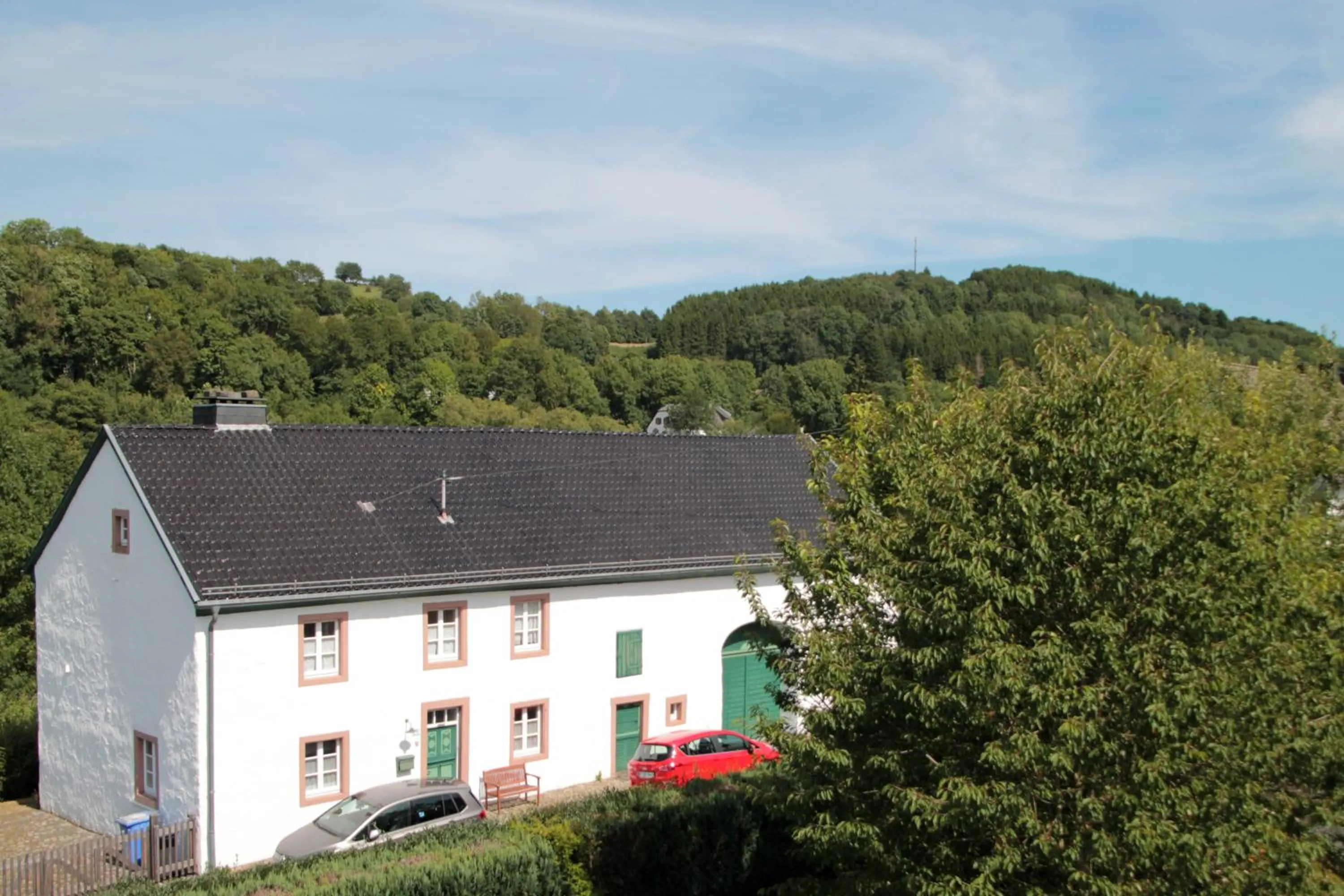Garden view in Gästezimmer Gier