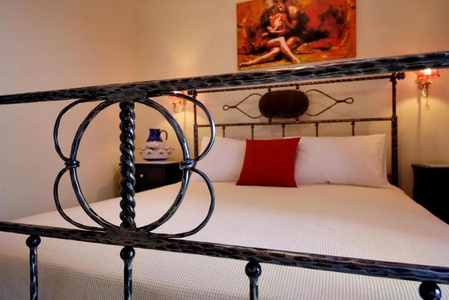 Bed in Byzantinon Hotel