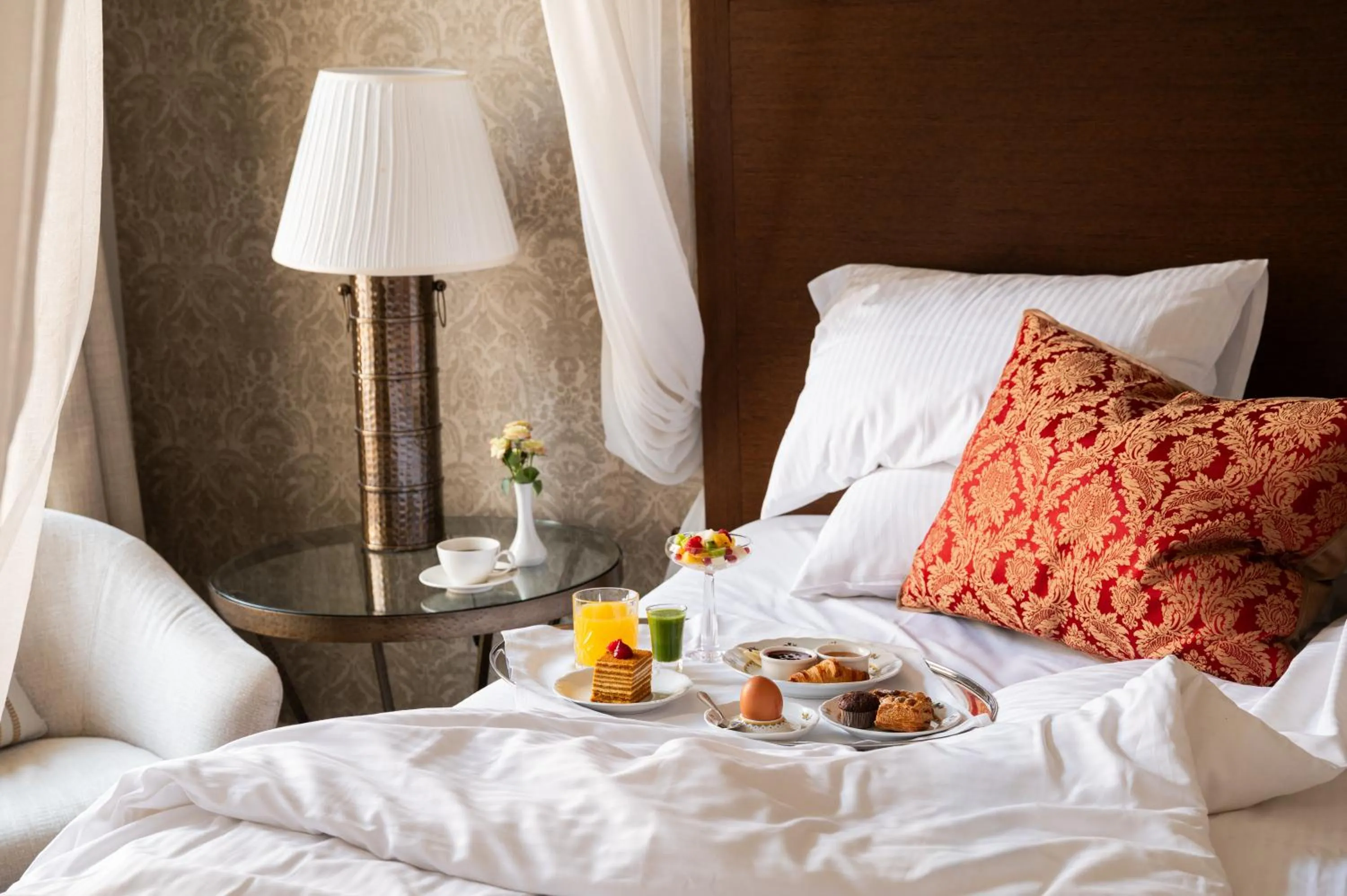 Bed in Grand Palace Hotel - Small Luxury Hotels of the World