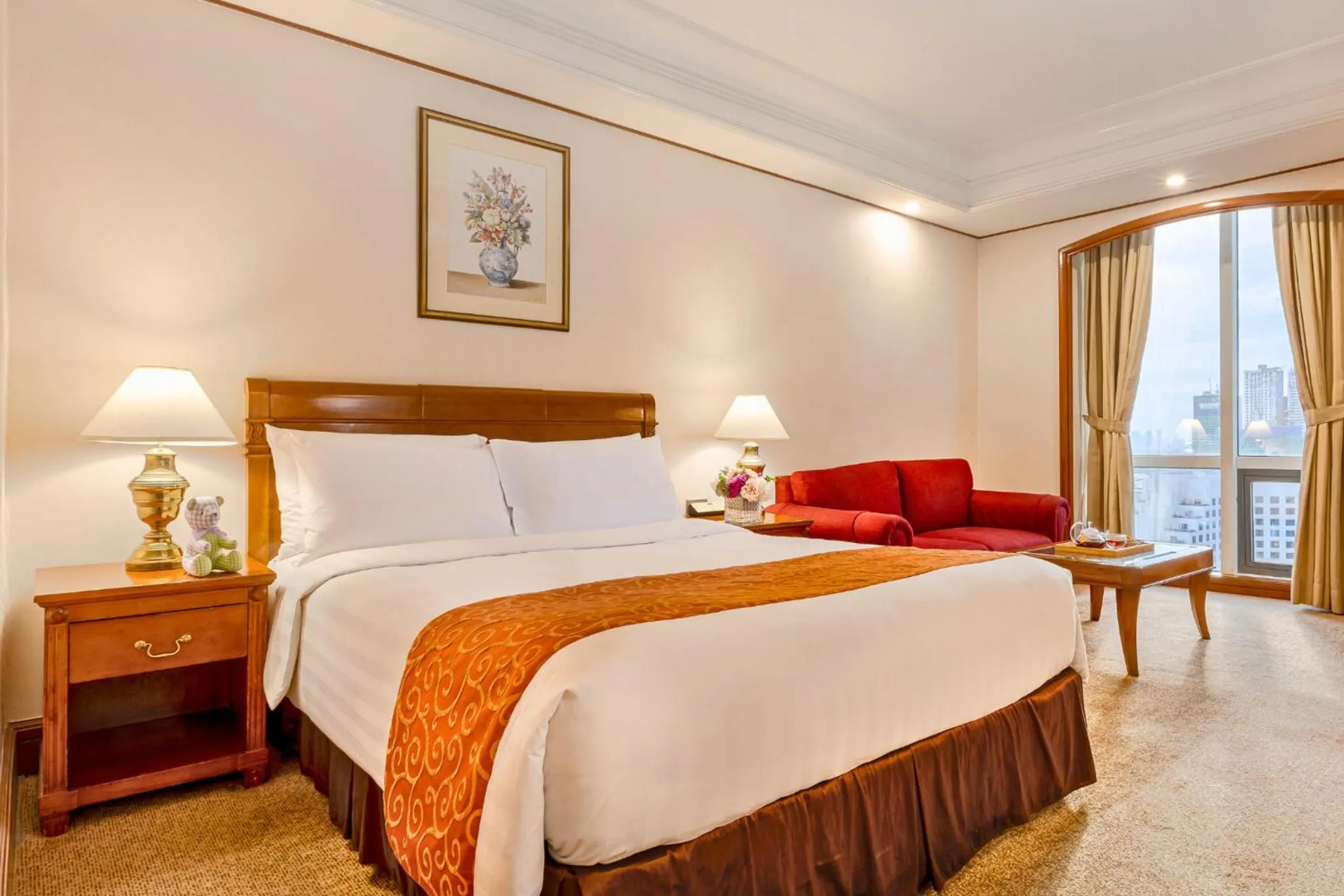 View (from property/room), Bed in Richmonde Hotel Ortigas, Manila