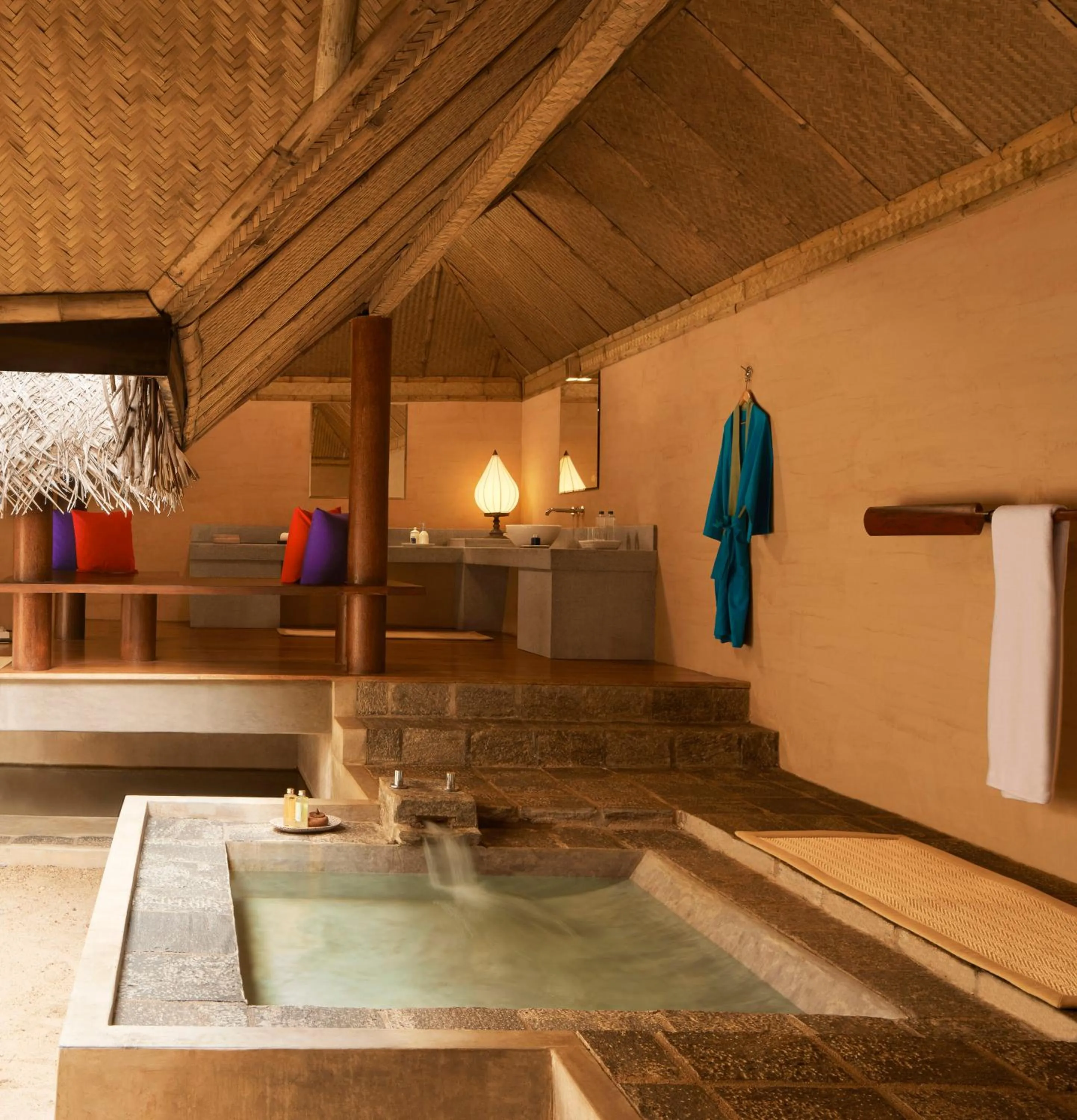 Bathroom in Jetwing Vil Uyana, A Luxury Reserve
