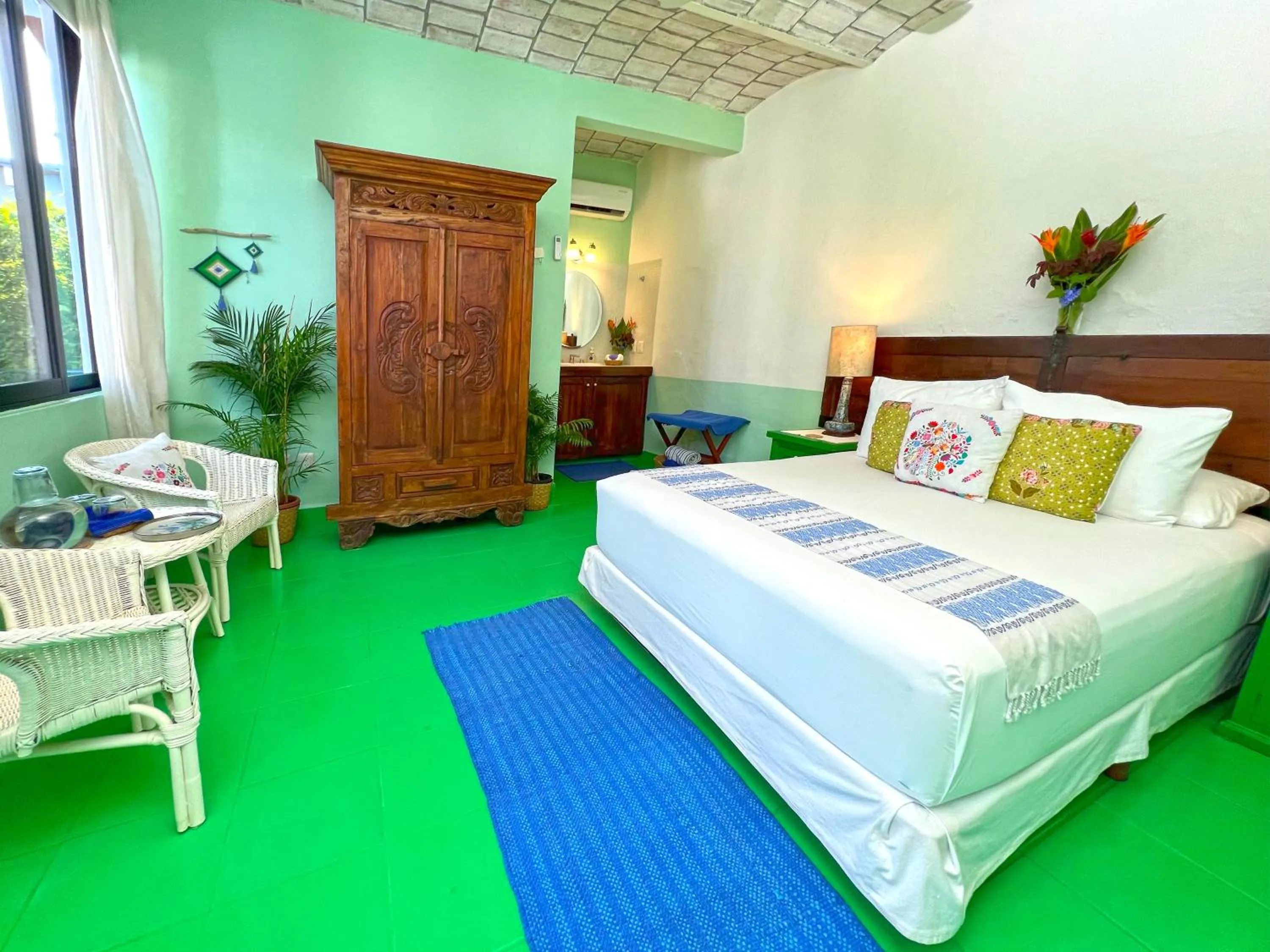 Bed in Casa Nawalli Pickleball Resort & Retreats Adults Only