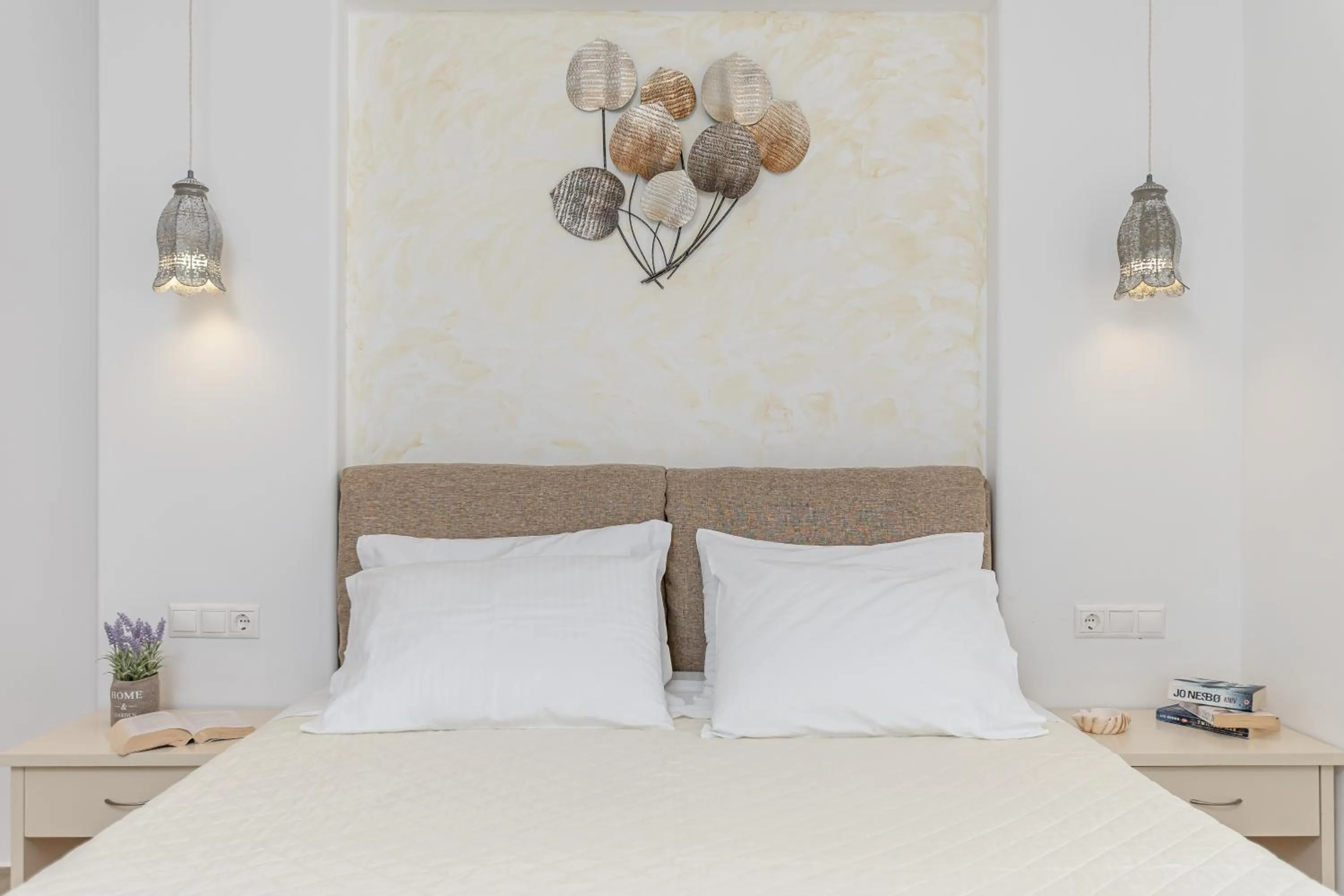 Bed in Sun Beach Hotel