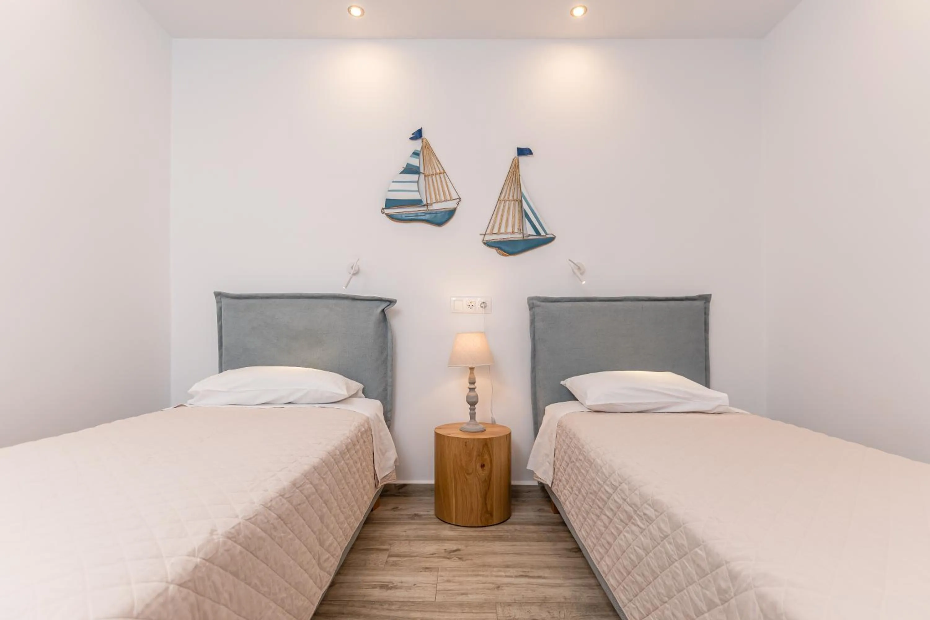 Bed in Sun Beach Hotel