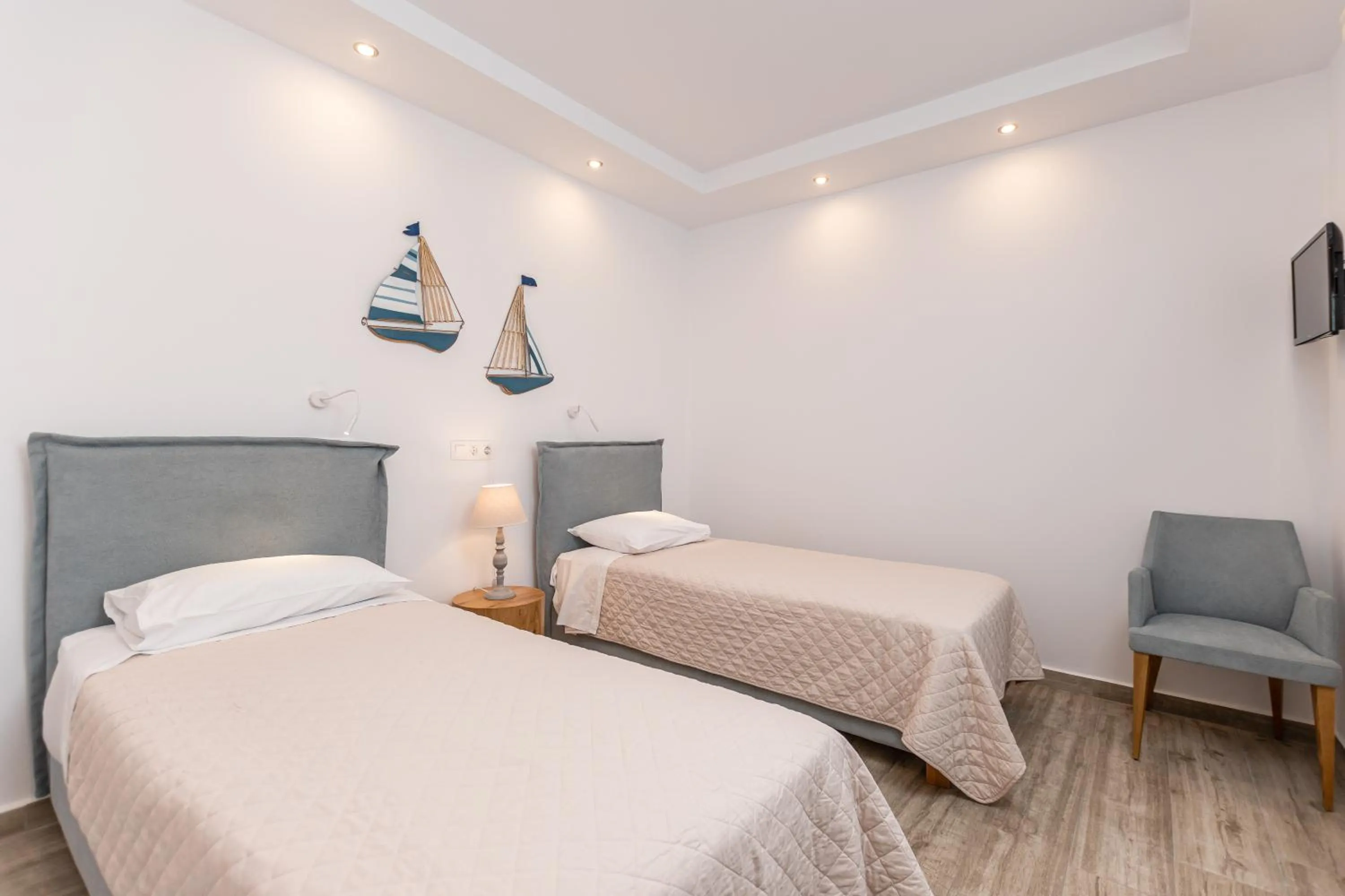 Bed in Sun Beach Hotel