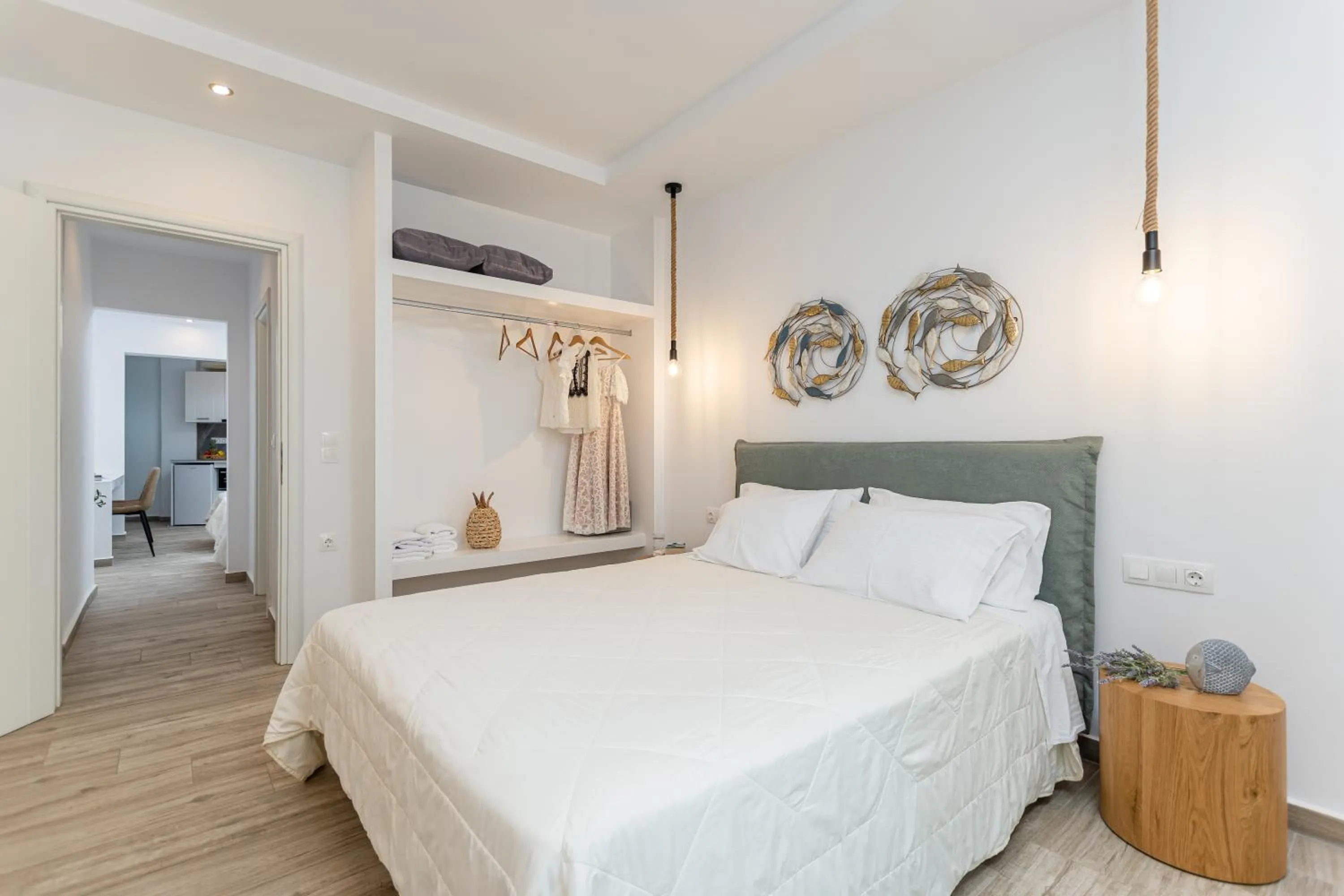 Bed in Sun Beach Hotel