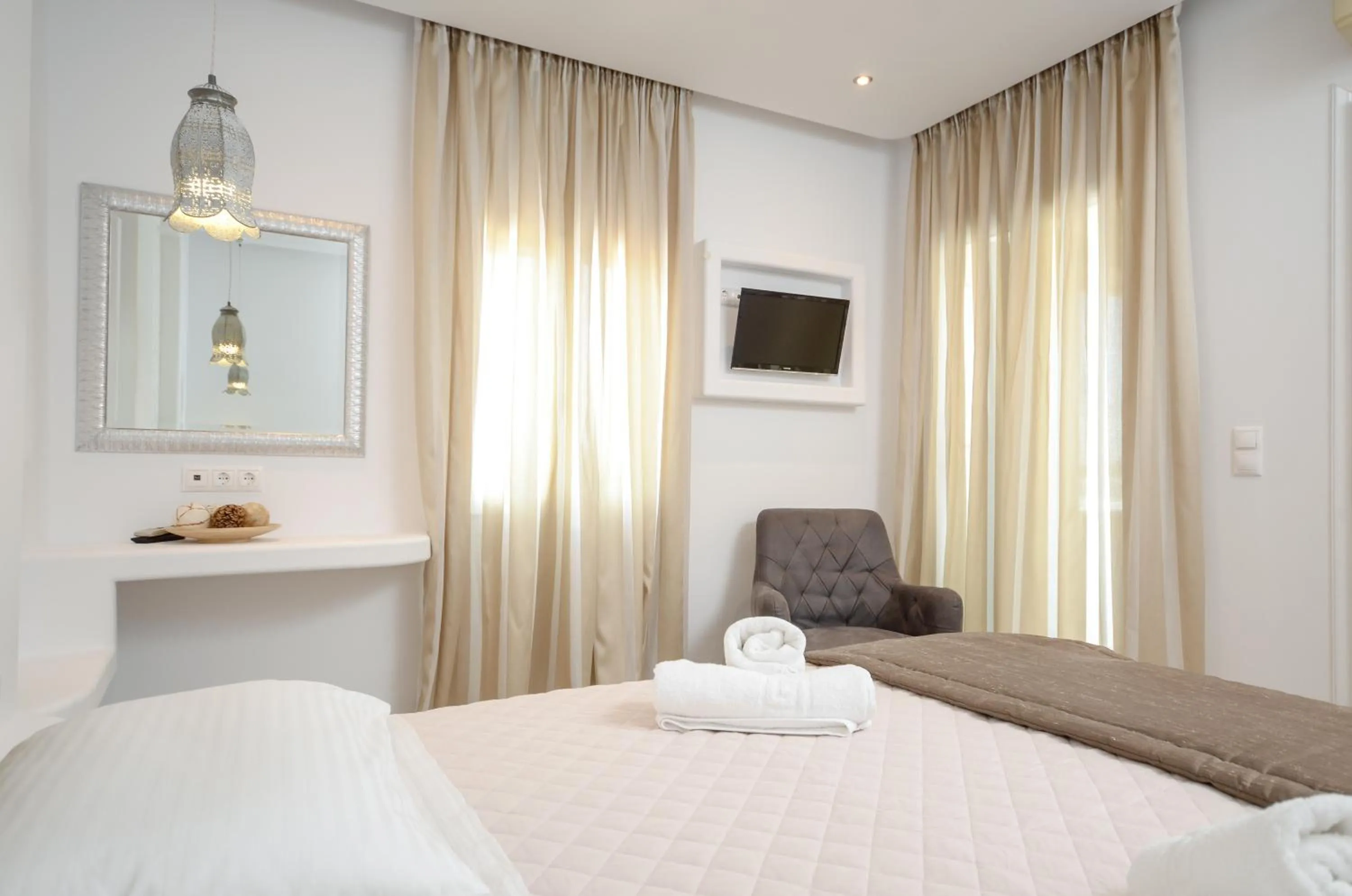 Bed in Sun Beach Hotel