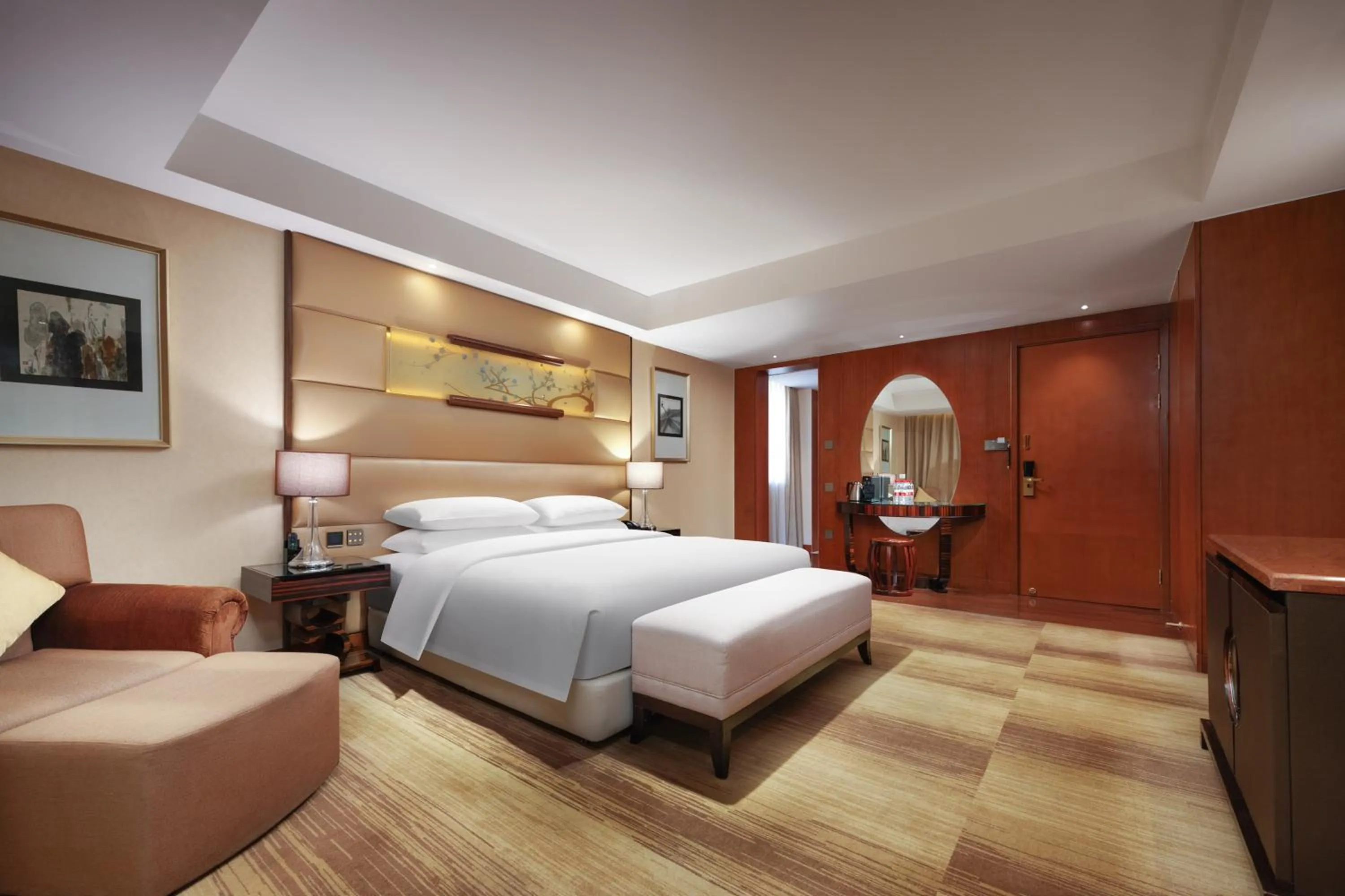 Photo of the whole room, Bed in Gehua New Century Hotel Beijing