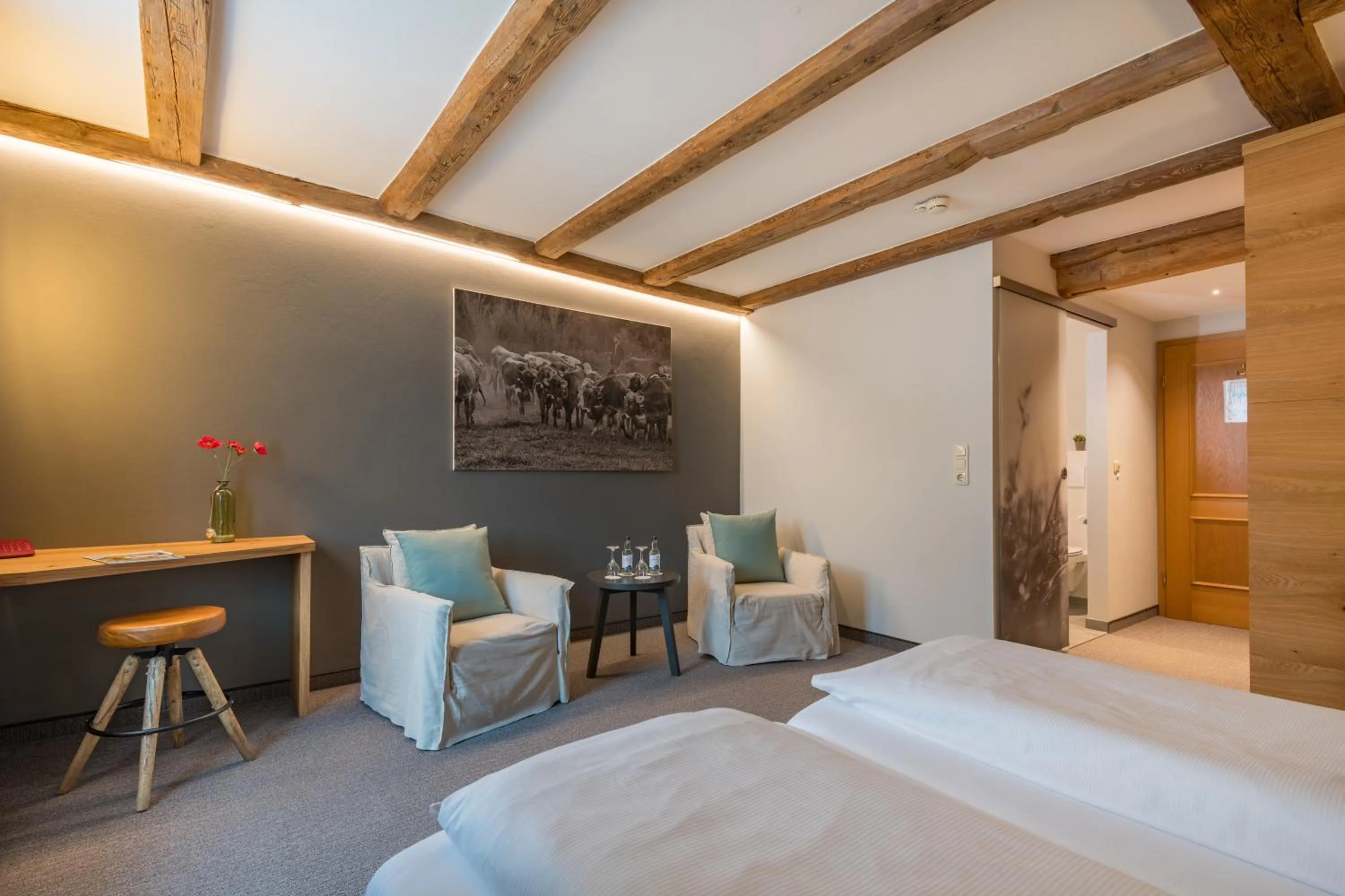 Bed in Landgasthof Rössle - Beim Kräuterwirt