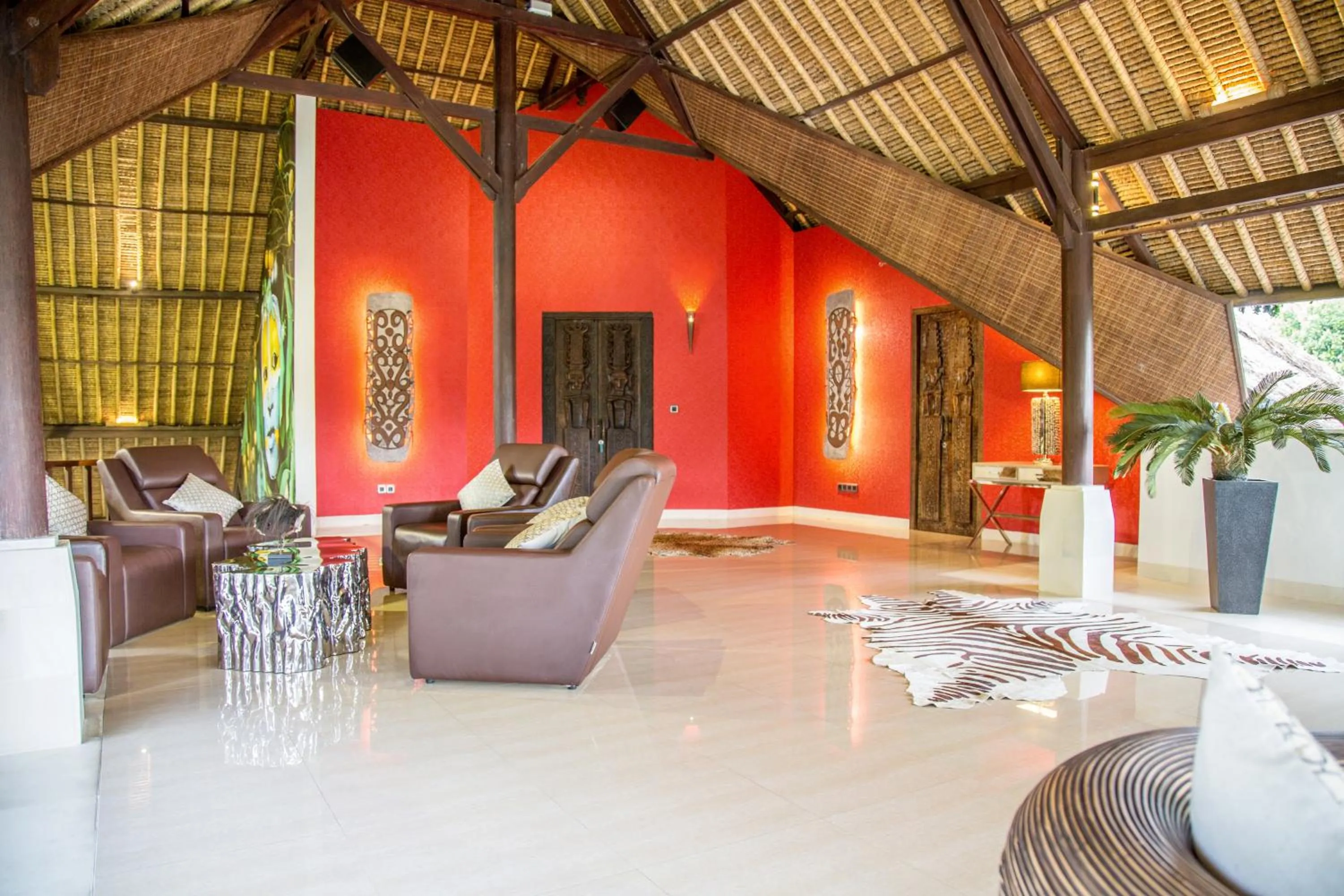 Communal lounge/ TV room in The Manipura Luxury Estate and Spa Up to 18 person, fully serviced