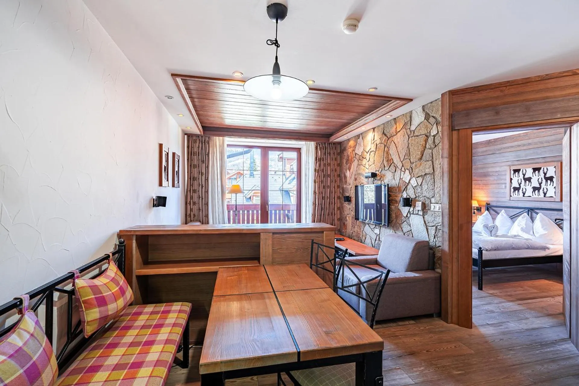 Living room, Bed in Kukučka Lomnica - Tatranská Lomnica