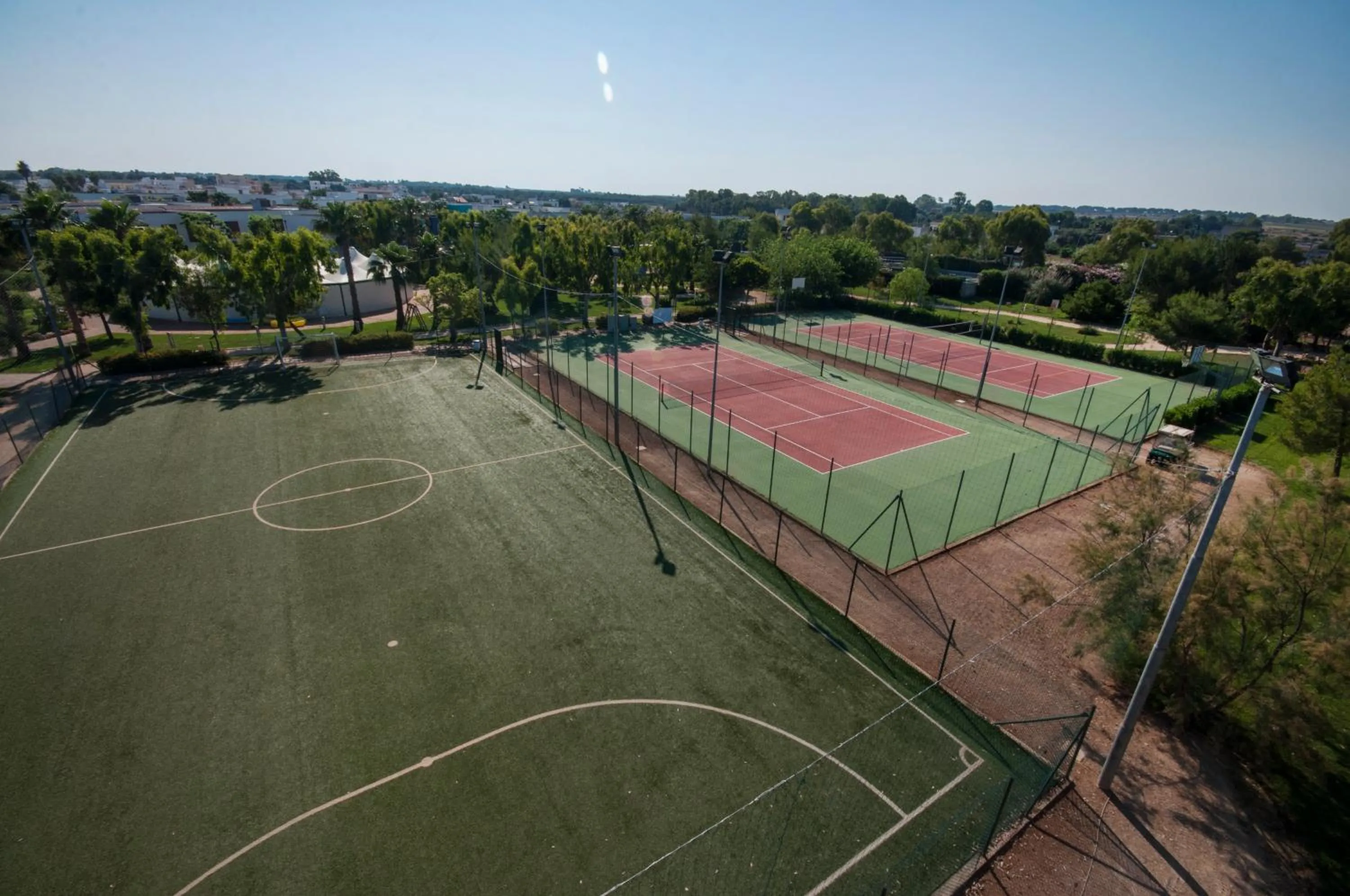 Tennis court in Blu Salento Village