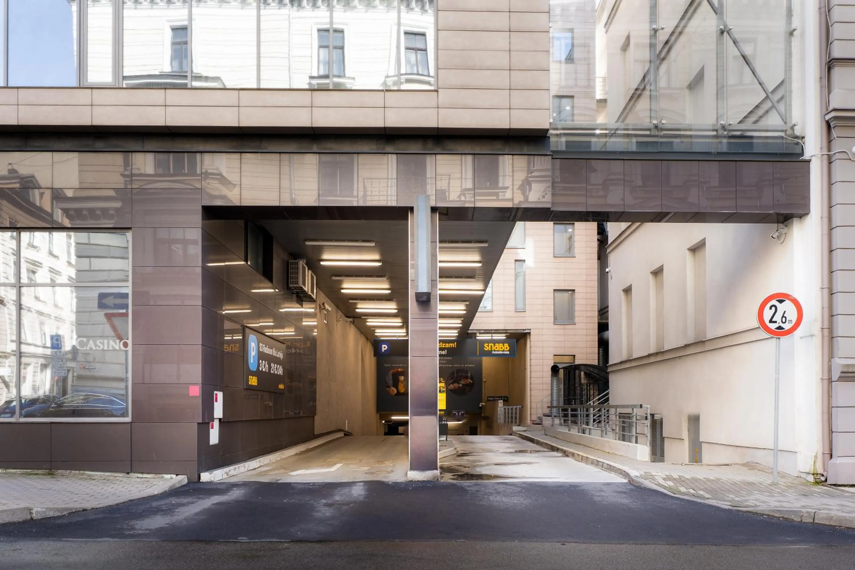 Parking in Radisson Blu Latvija Conference & Spa Hotel, Riga