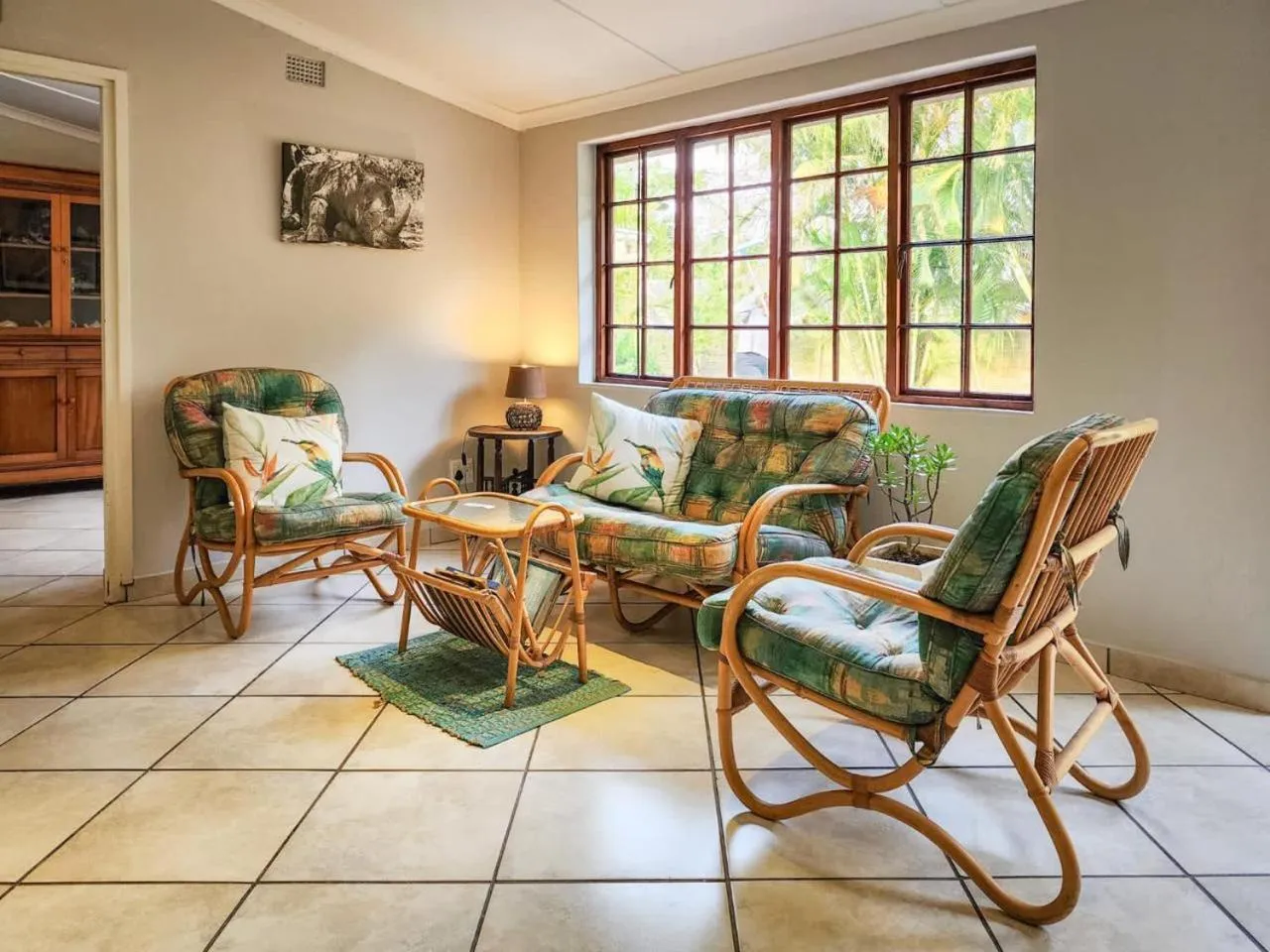 Seating area in Parkers Cottages