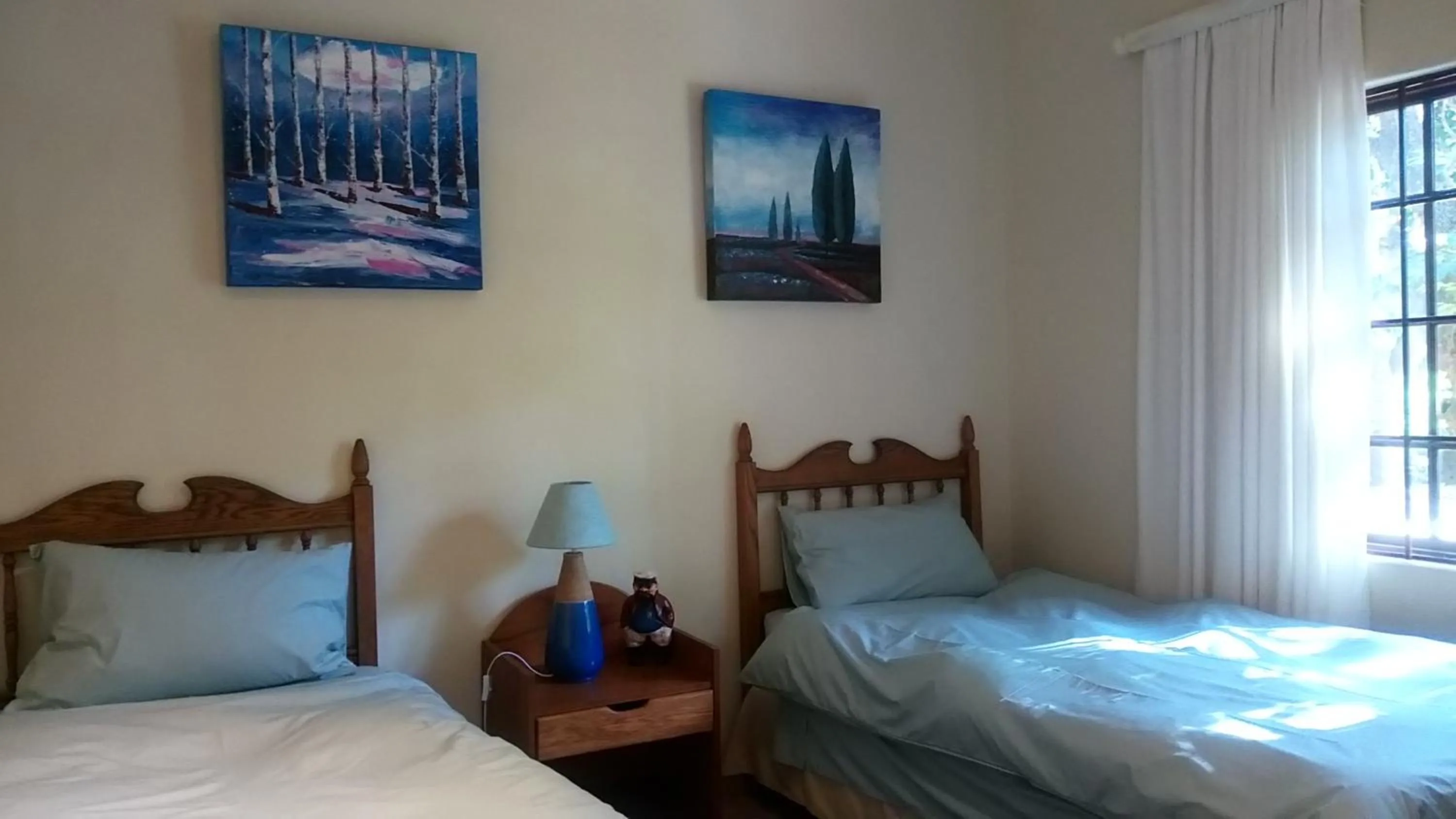 Bed in Parkers Cottages