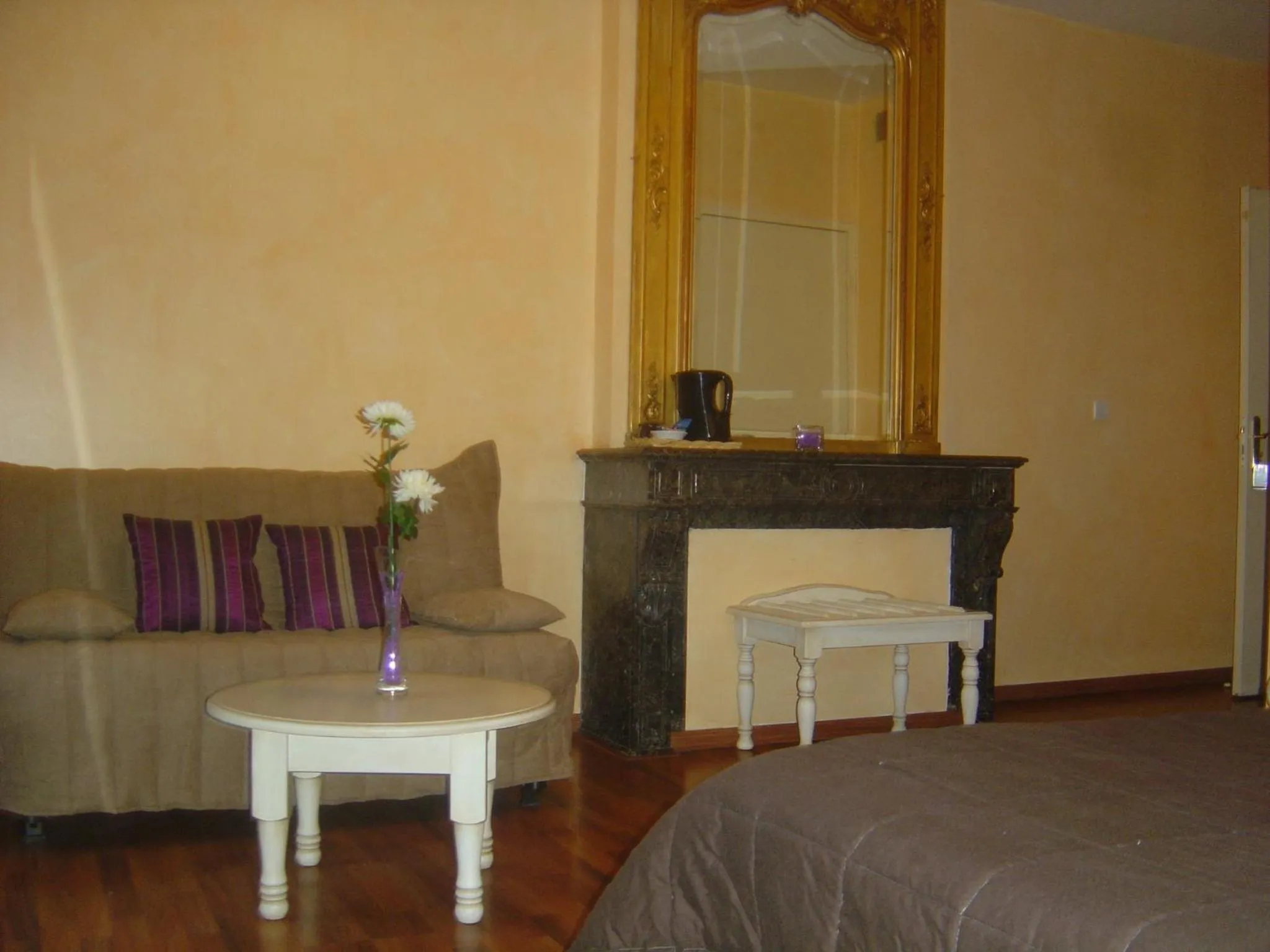 Bedroom, Bed in Logis Hôtel Les 3B