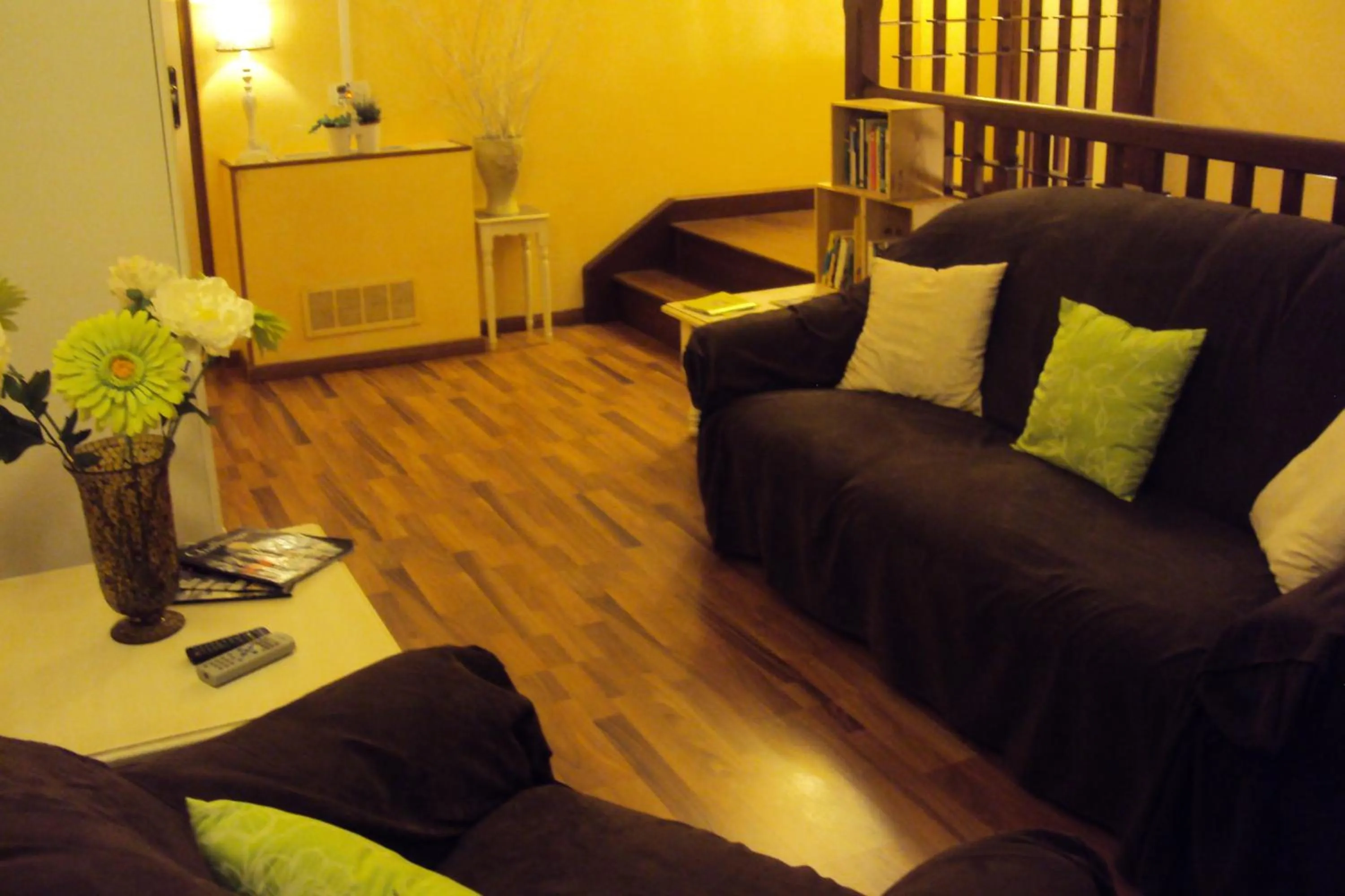 Communal lounge/ TV room in Logis Hôtel Les 3B