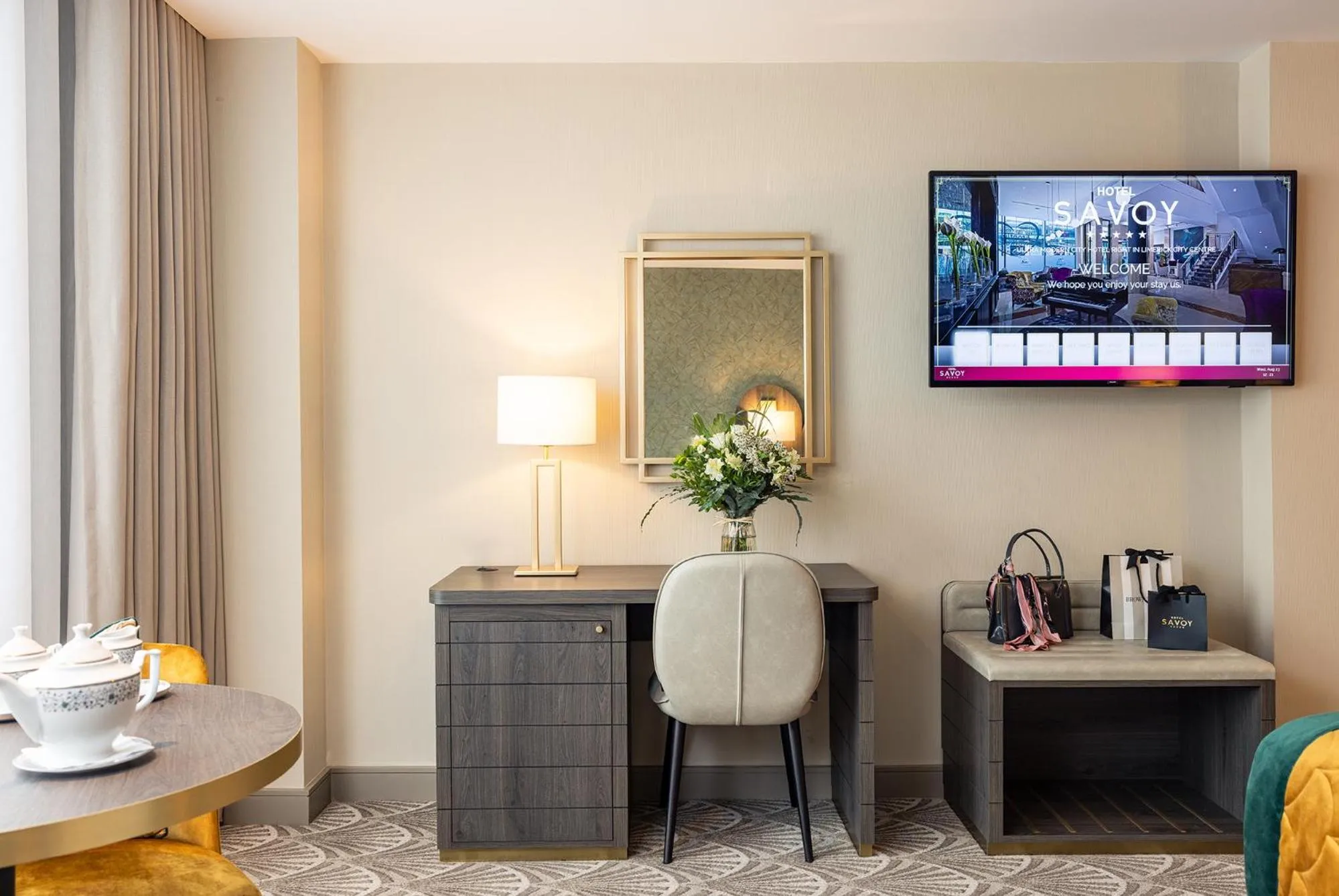 Bedroom in The Savoy Hotel