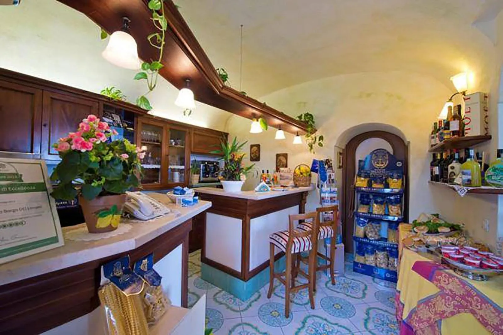 Lobby or reception in L'Antico Borgo Dei Limoni