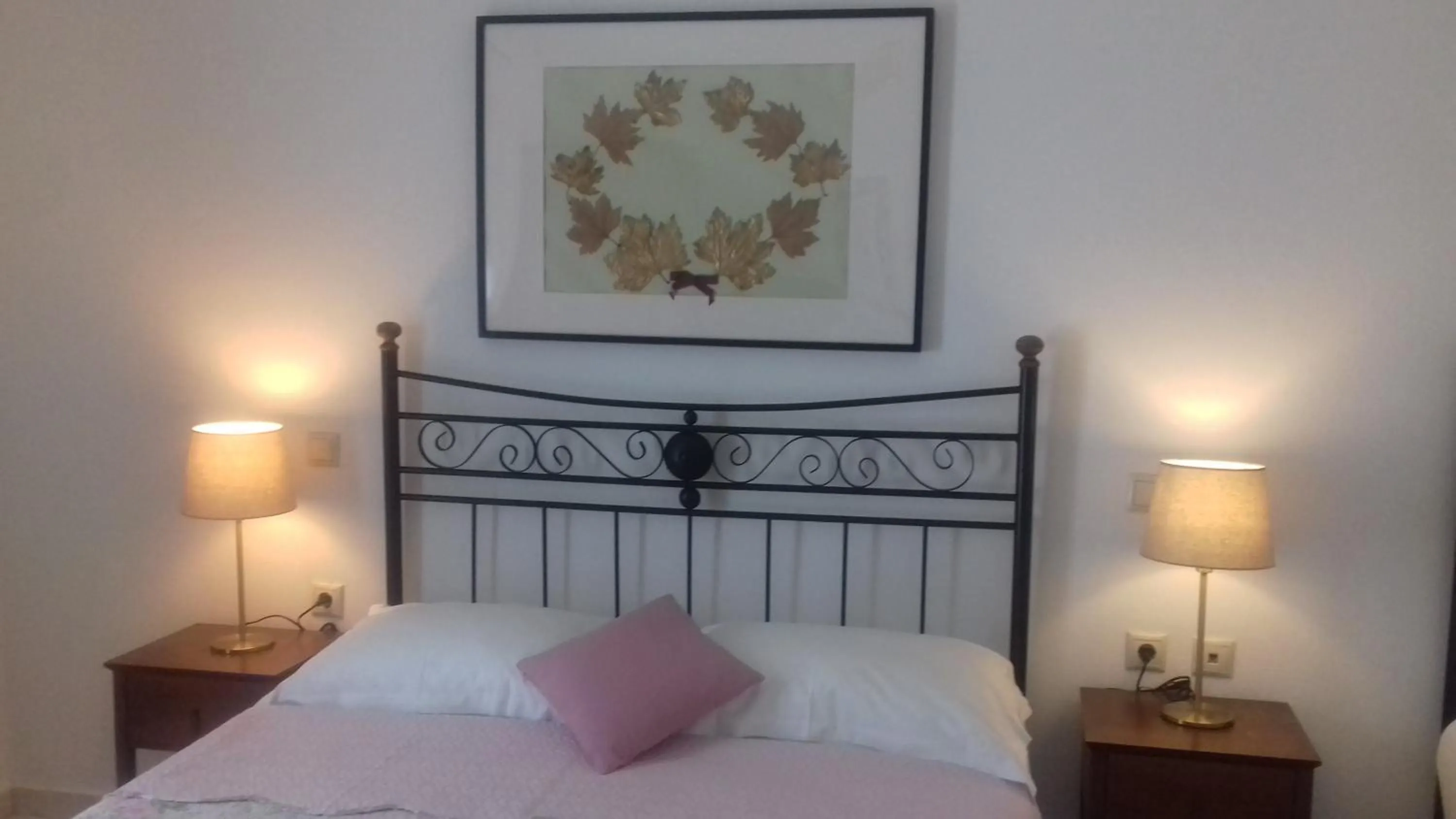 Bed in Aegean Blue Studios