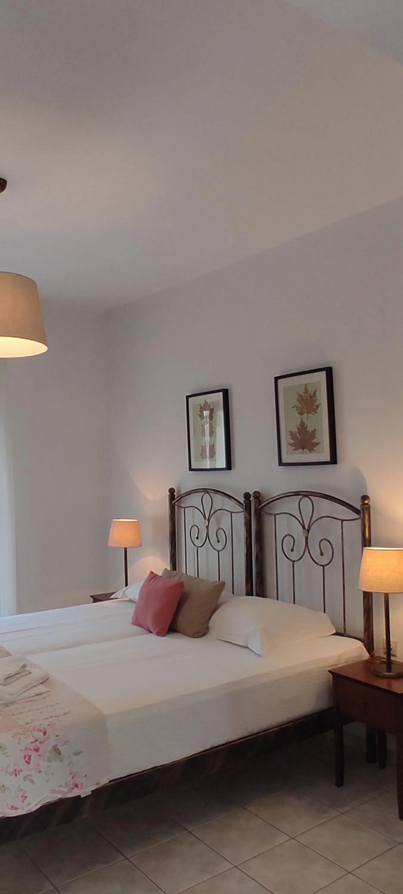 Bed in Aegean Blue Studios