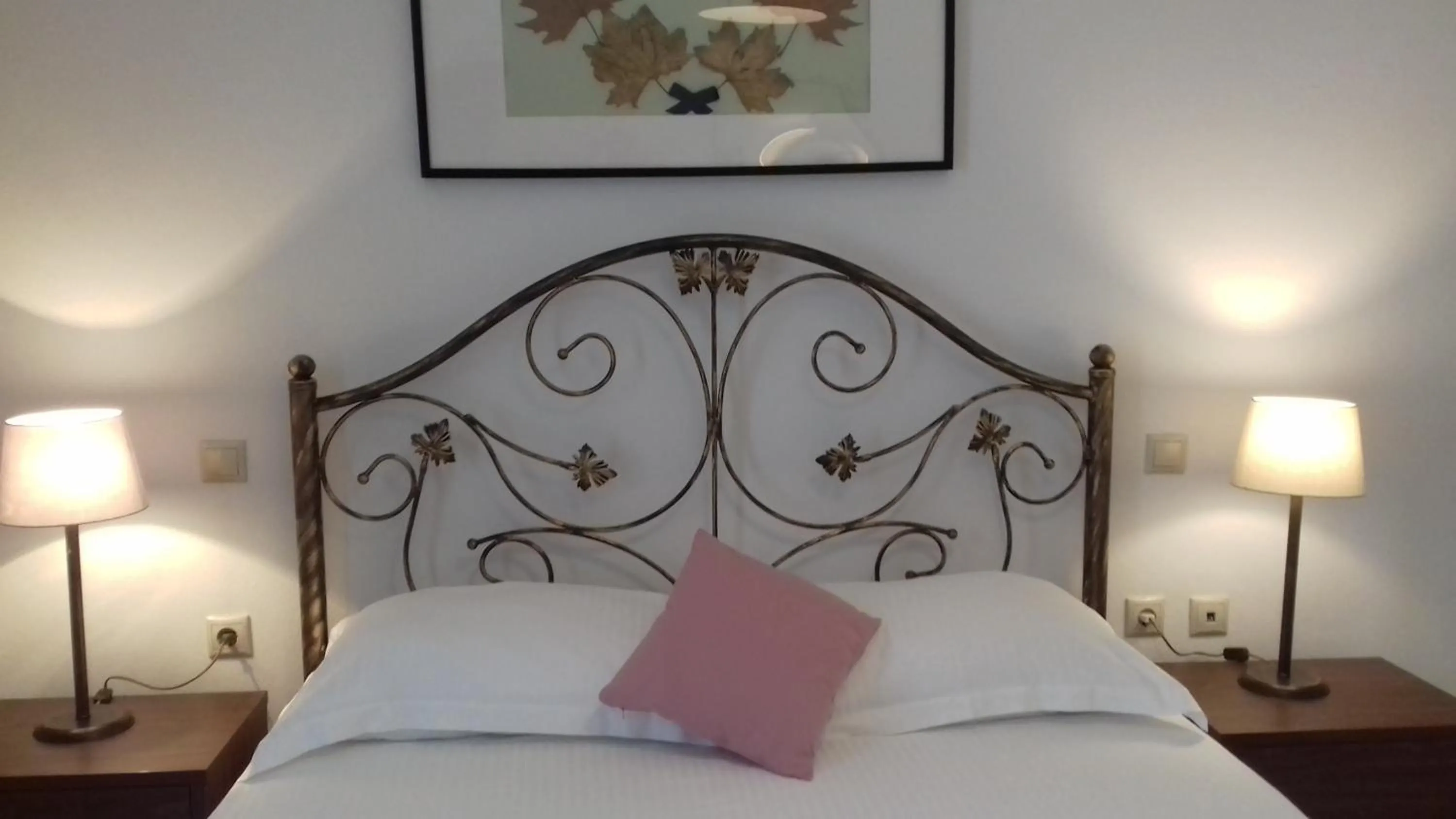 Bed in Aegean Blue Studios