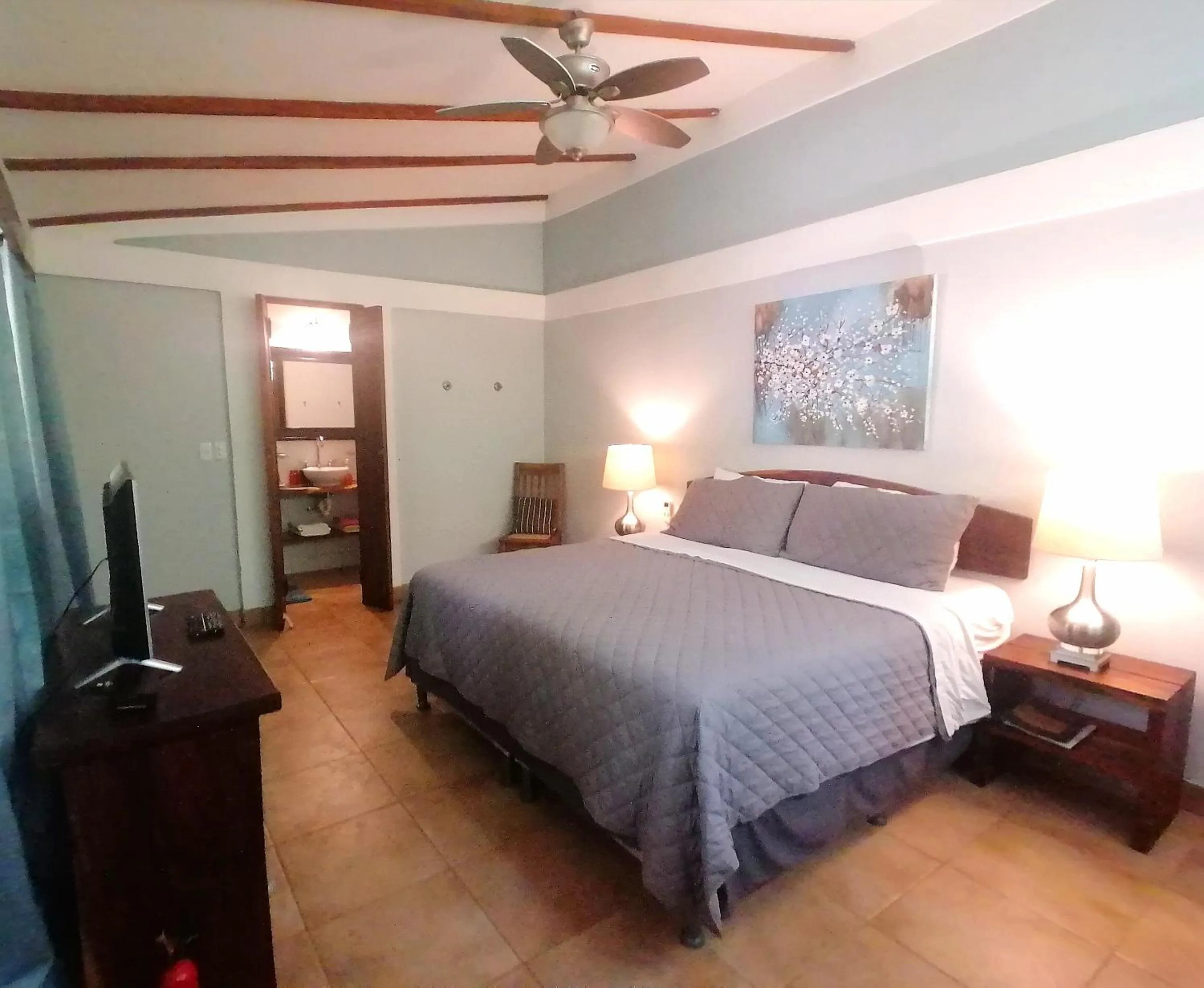 Bed in Xalli Beach Hotel