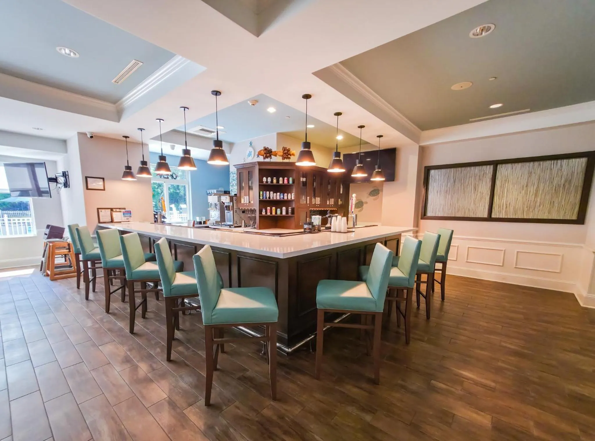 Lounge or bar in Hampton Inn & Suites Jekyll Island