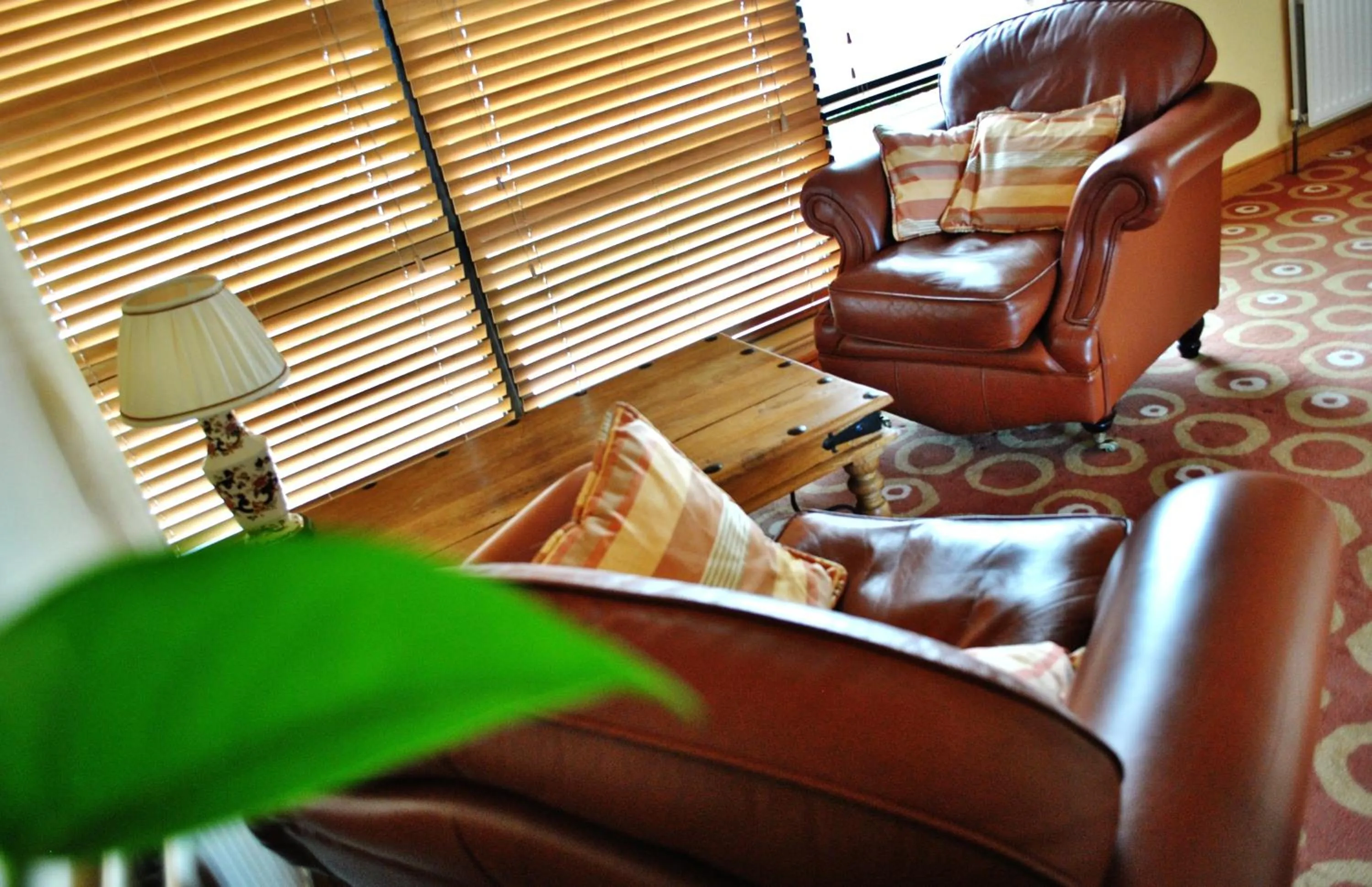 Seating area in Cromore Halt