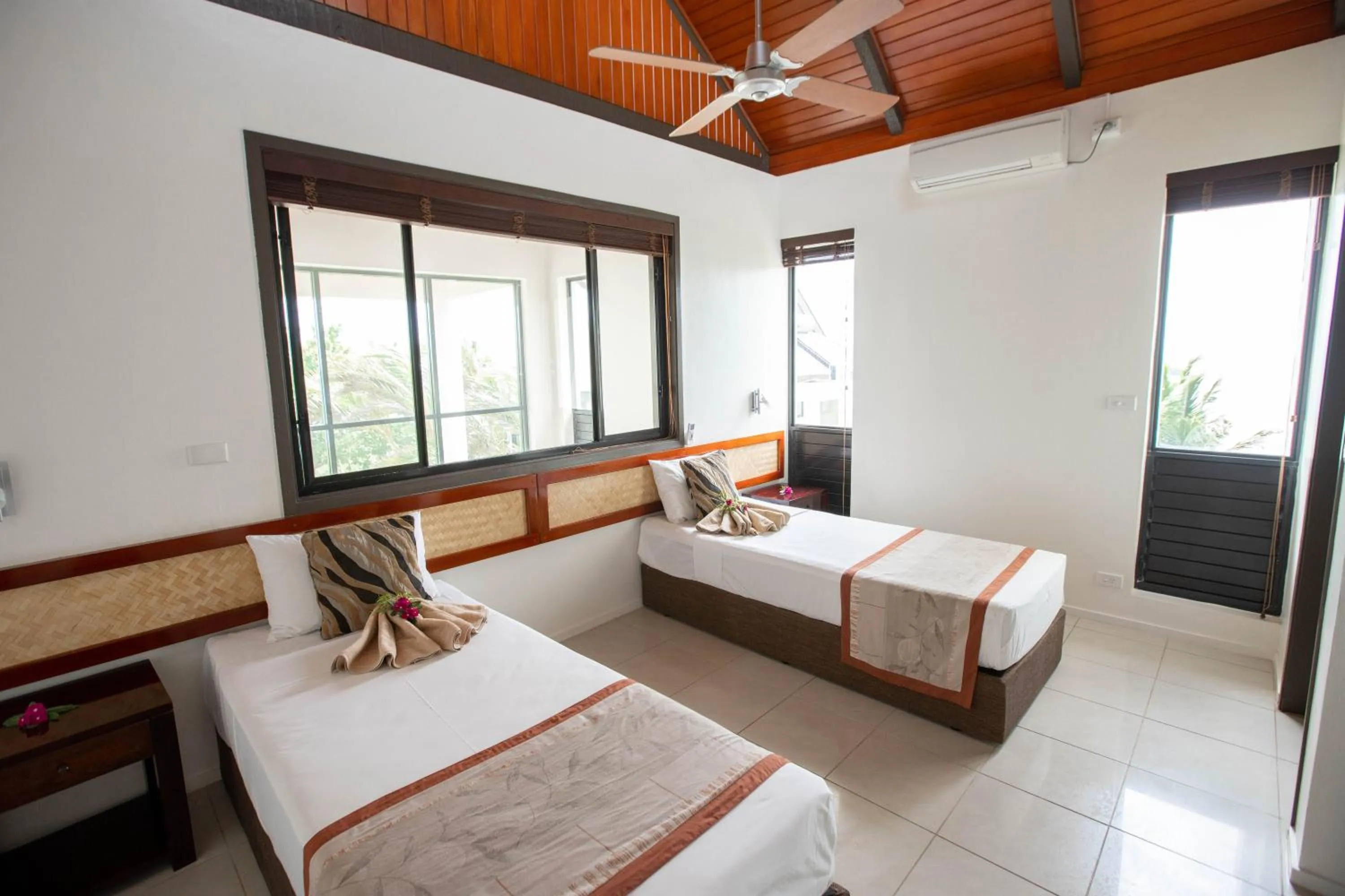 Bed in Dreamview Villas