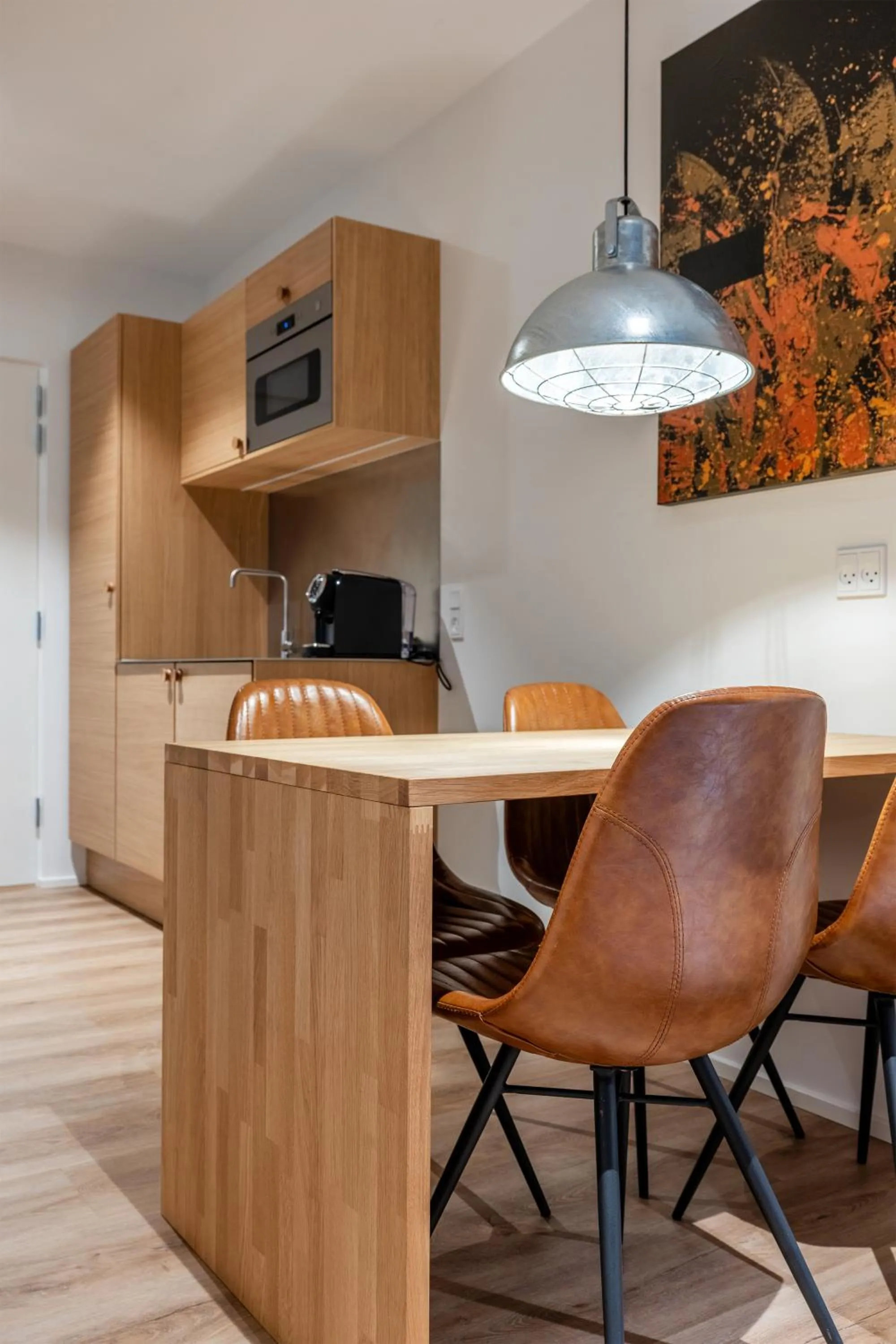 Kitchen or kitchenette in Hotel Skjern