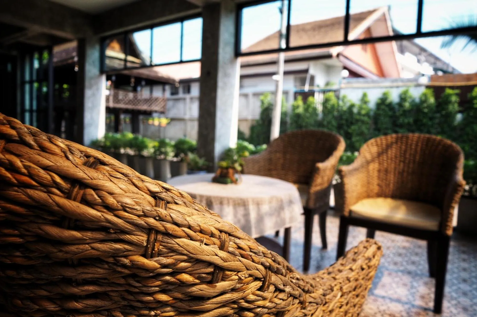 Living room in Na BaanYa Chiang Mai