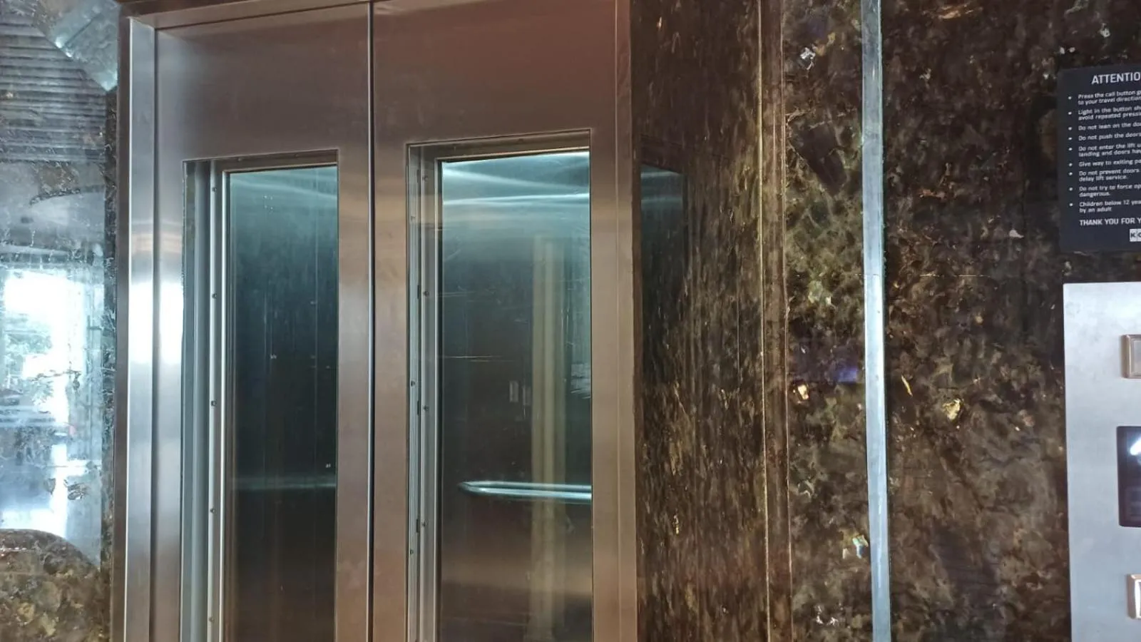 elevator in Hotel Sriram JB Residency
