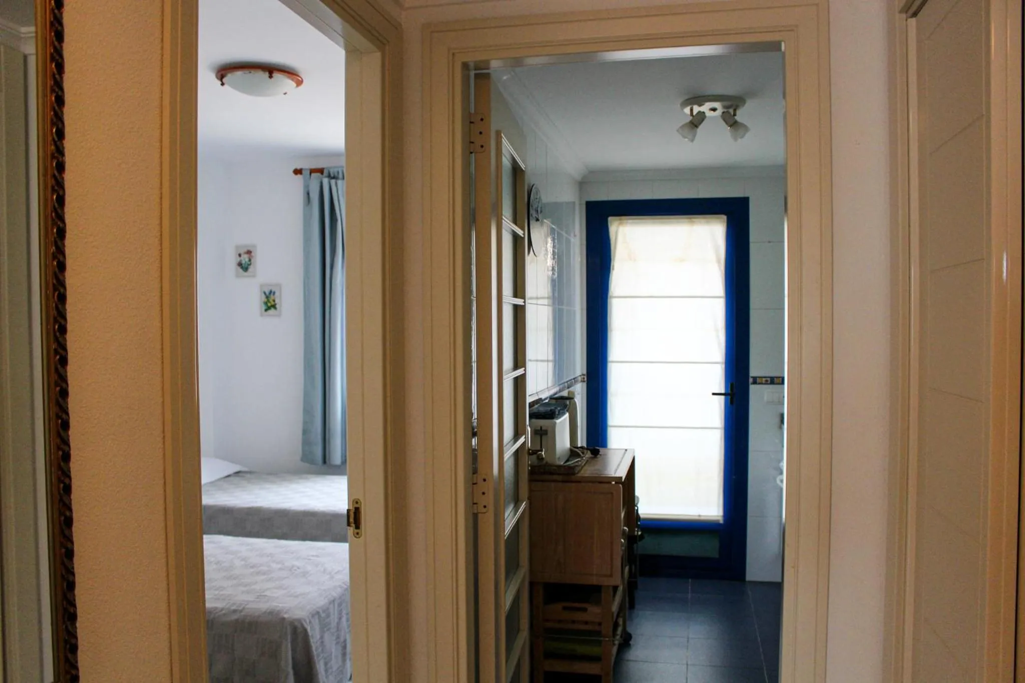 Kitchen or kitchenette, Bed in Turquesa Beach Unitursa