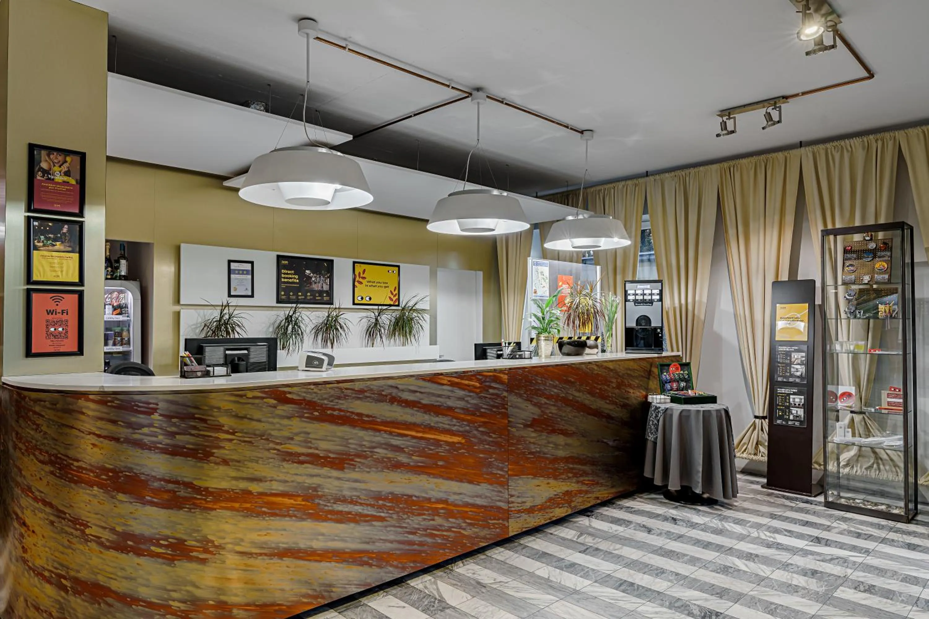 Lobby or reception in Rija VEF Hotel with FREE Parking