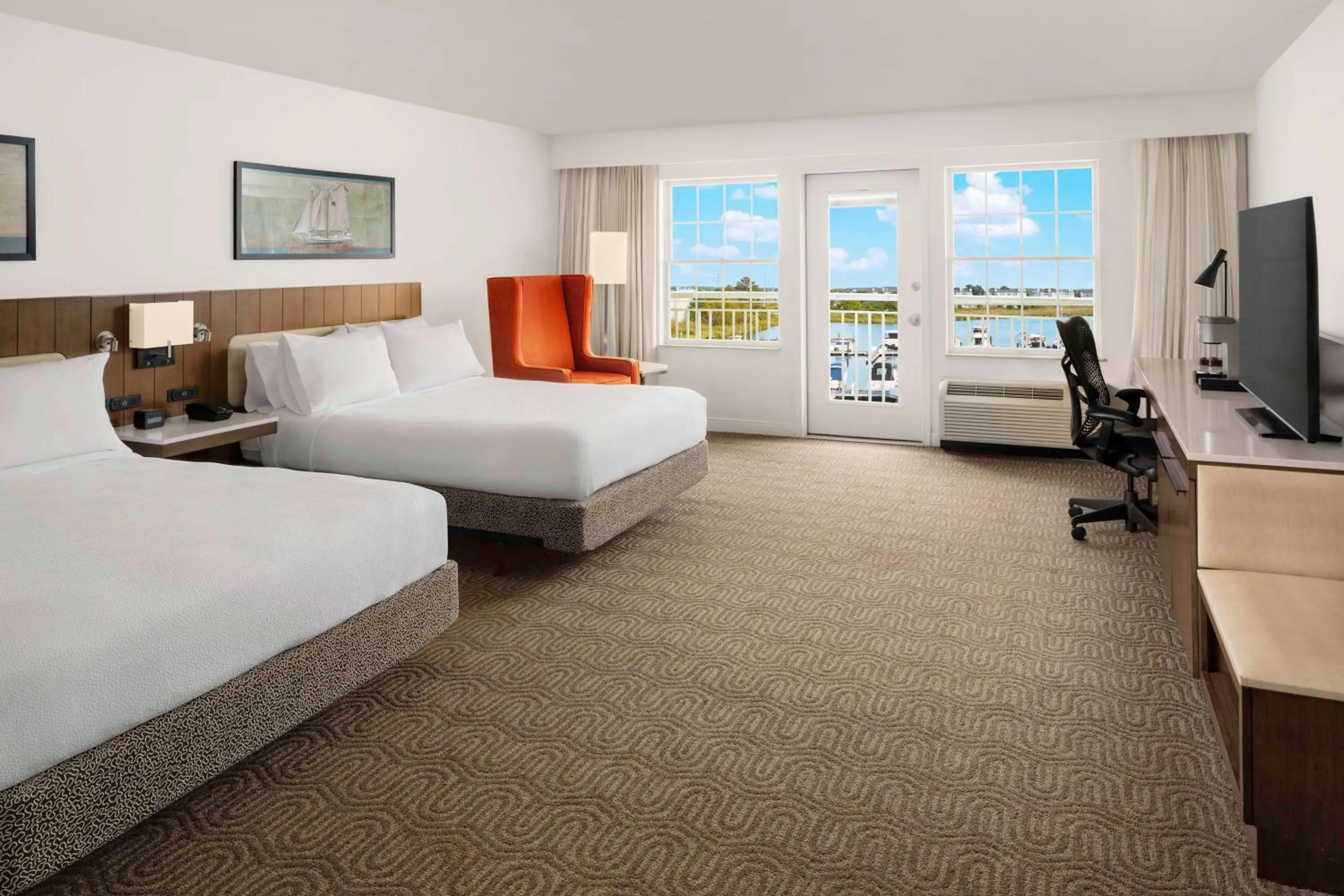 Bed in Hilton Garden Inn Kent Island Marina